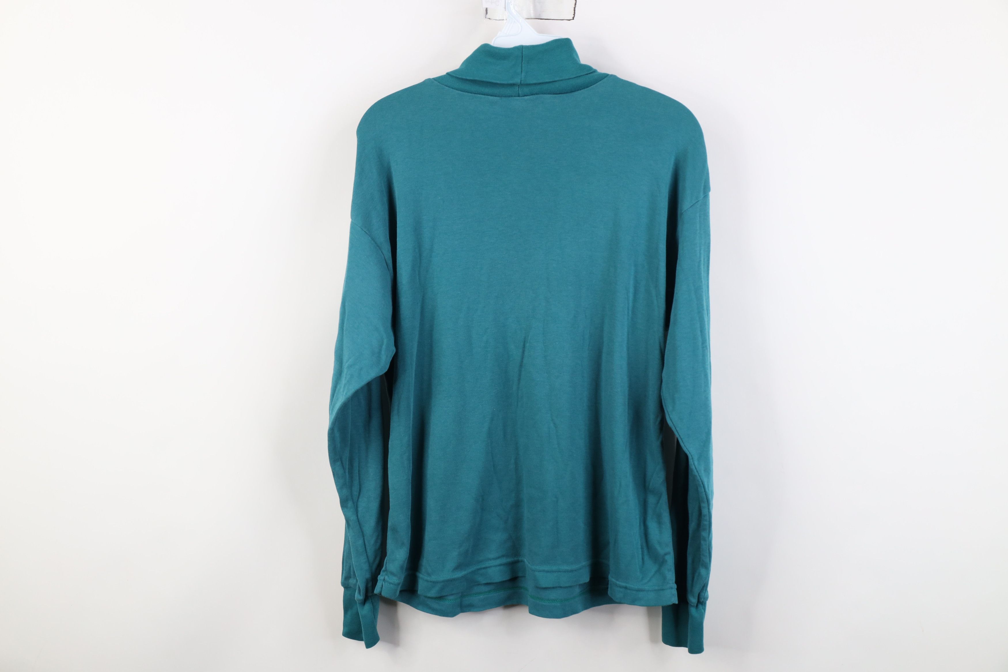 Vintage Vintage 90s Streetwear Blank Long Sleeve Turtleneck T-Shirt Size L / US 10 / IT 46 - 8 Thumbnail