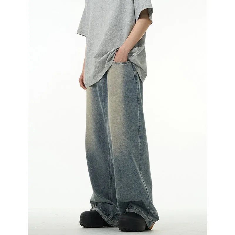 Japanese Brand × Jean High street washed straight baggy jeans Size US 30 / EU 46 - 5 Thumbnail