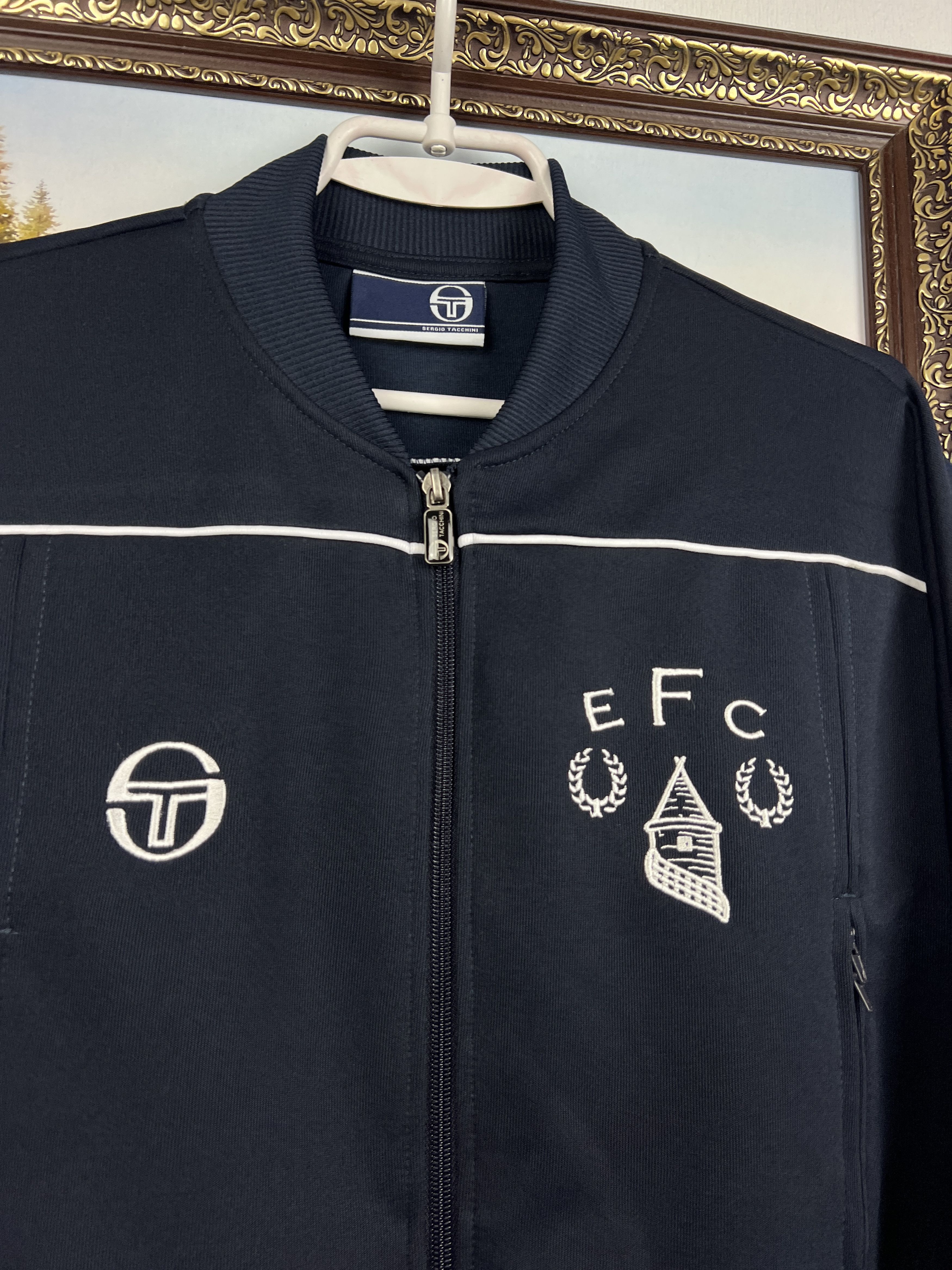 Sergio Tacchini Rare Sergio Tacchini Everton Football Jacket Soccer TrackTop Size US M / EU 48-50 / 2 - 3 Thumbnail