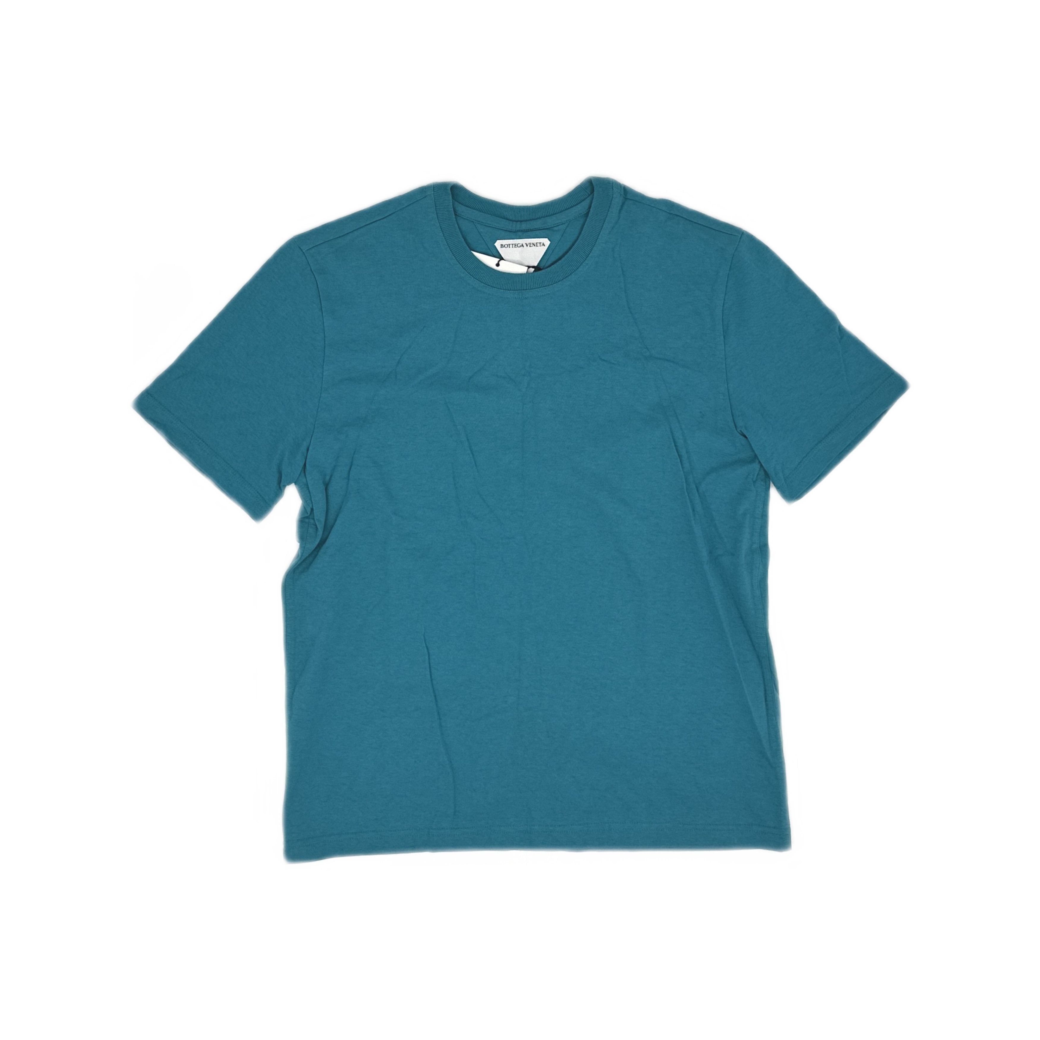 Bottega Veneta Bottega Veneta Blue Cotton Logo T-Shirt Size S Size US S / EU 44-46 / 1 - 1 Thumbnail