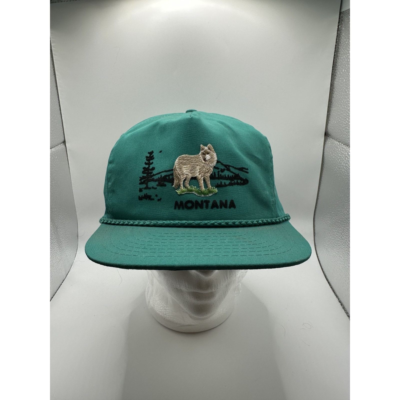 Other Vintage Montana Wolf Rope Hat Green Size ONE SIZE - 1 Thumbnail