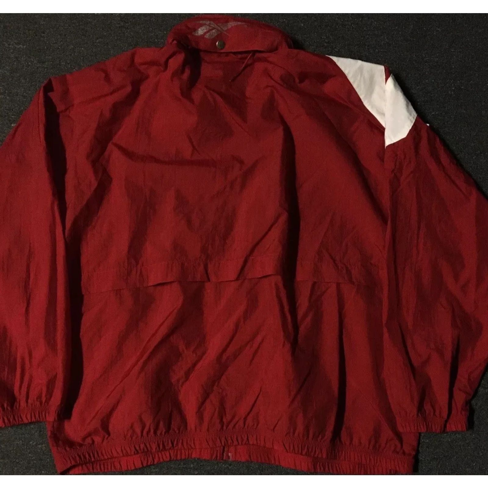 Reebok VINTAGE Reebok Jacket XL Red Striped Logo 90s 80s USA Hip Hop Basketball Track & Field Windbreaker Mens Size US XL / EU 56 / 4 - 3 Thumbnail