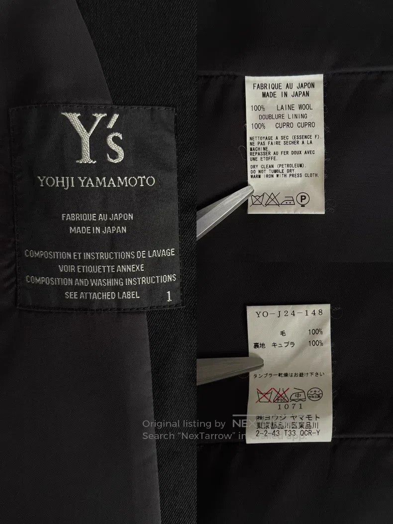 Yohji Yamamoto Yohji Yamamoto 16 SS Silence Minimalist Collarless Jacket Size US S / EU 44-46 / 1 - 6 Thumbnail