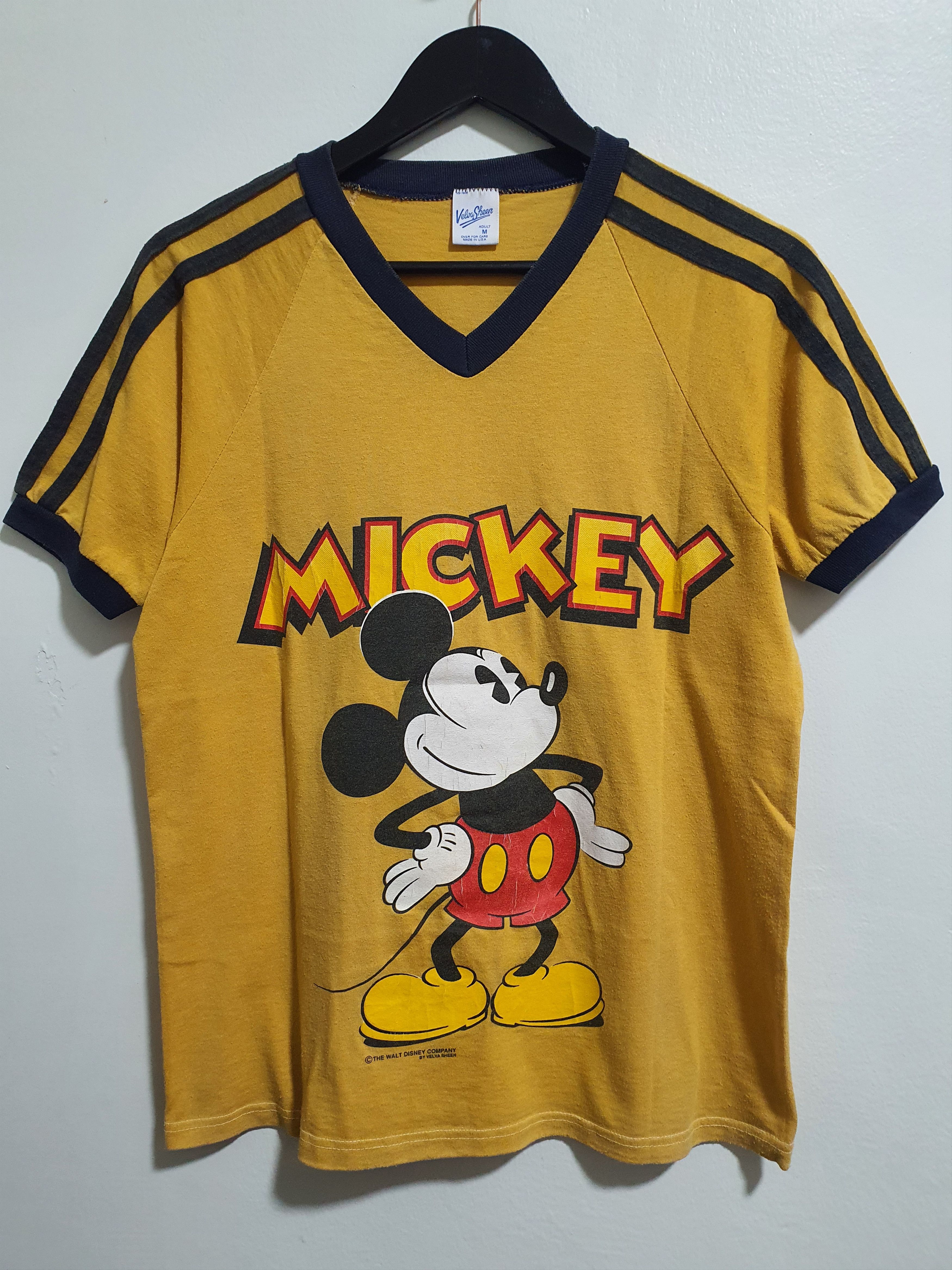 Mickey Mouse × Velva Sheen × Vintage MICKEY MOUSE 90’S VELVA SHEEN 19”/26” VINTAGE T-SHIRT Size US M / EU 48-50 / 2 - 1 Thumbnail