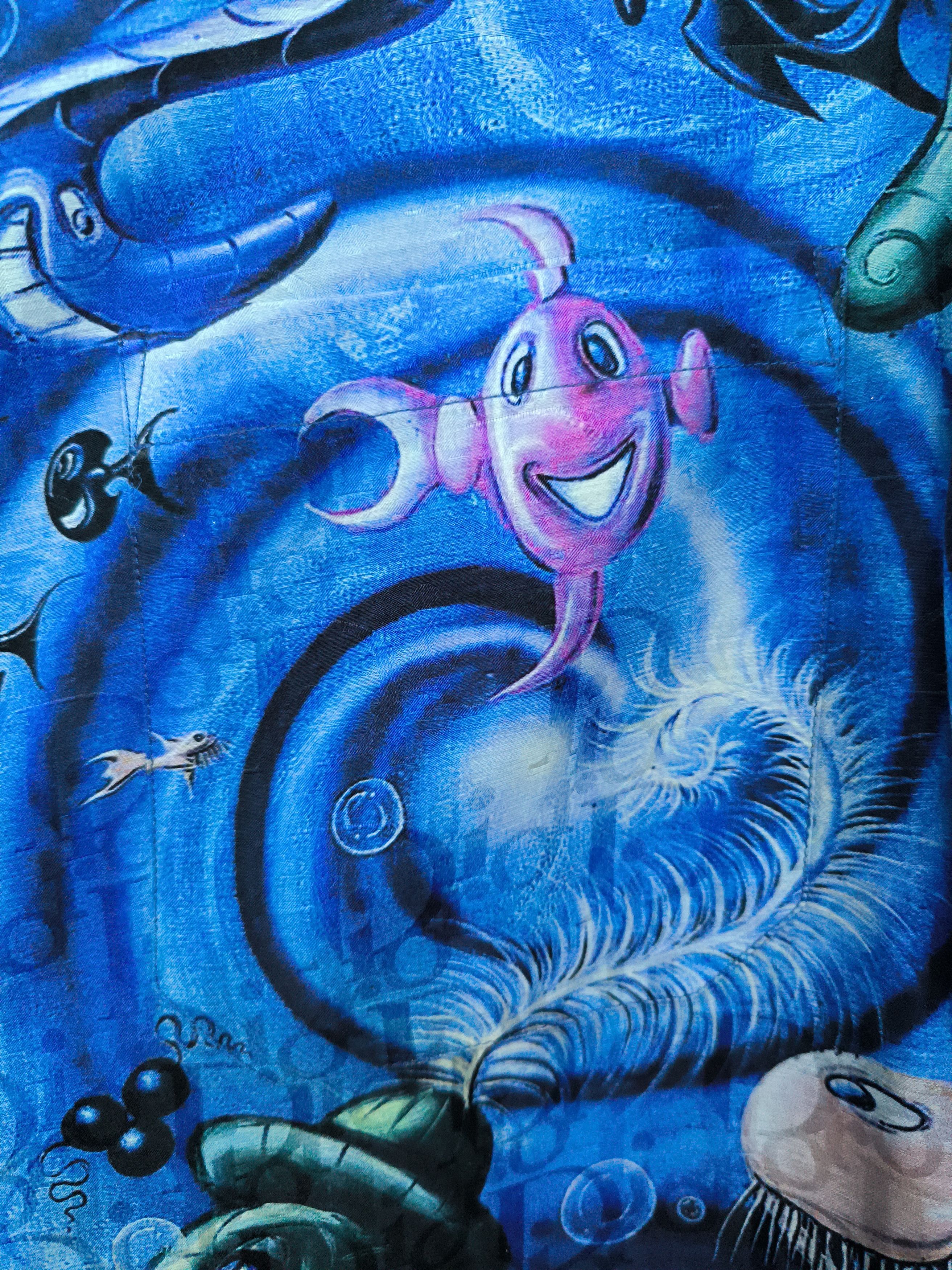 Dior Dior x Kenny Scharf Sealife 'Blue Swirl' Shirt Size US M / EU 48-50 / 2 - 3 Thumbnail