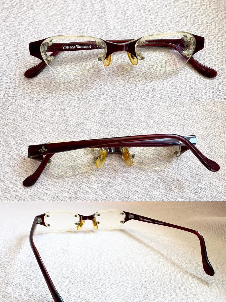 Vivienne Westwood Vivienne Westwood Y2k brown half-frame vintage glasses Size ONE SIZE - 5 Thumbnail