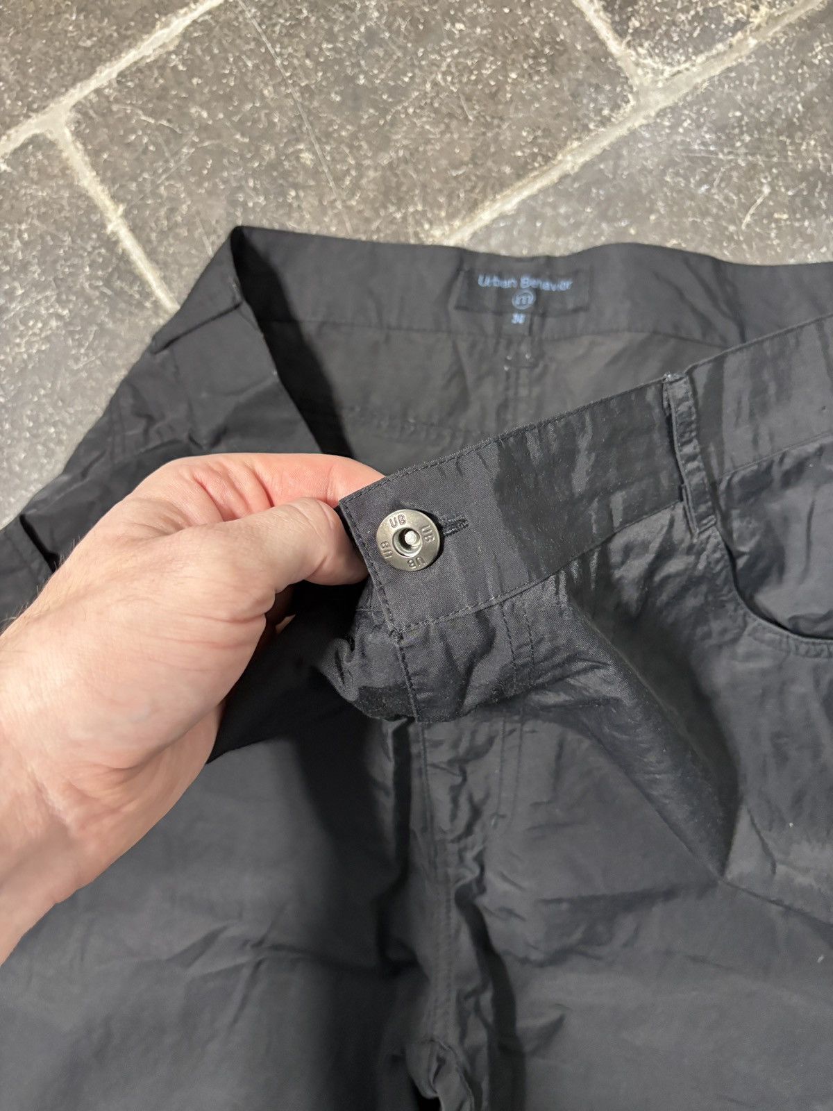 Urban Behavior Vintage Nylon Pants Y2K Urban Behavior Mens Prada Waxed 90s Size US 33 - 5 Thumbnail