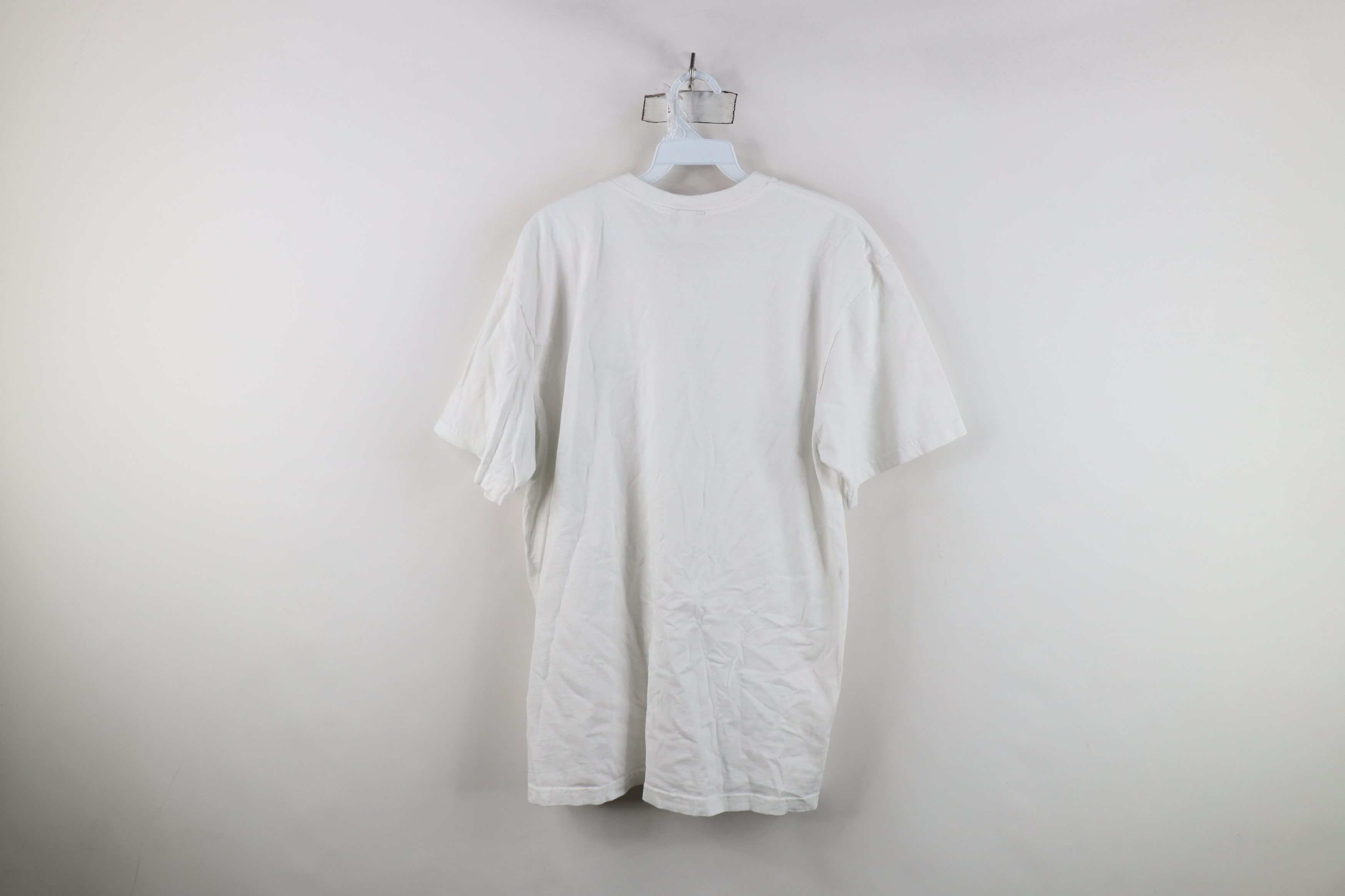 Nike Vintage 90s Y2K Nike Travis Scott Mini Swoosh T-Shirt White Size US L / EU 52-54 / 3 - 11 Thumbnail
