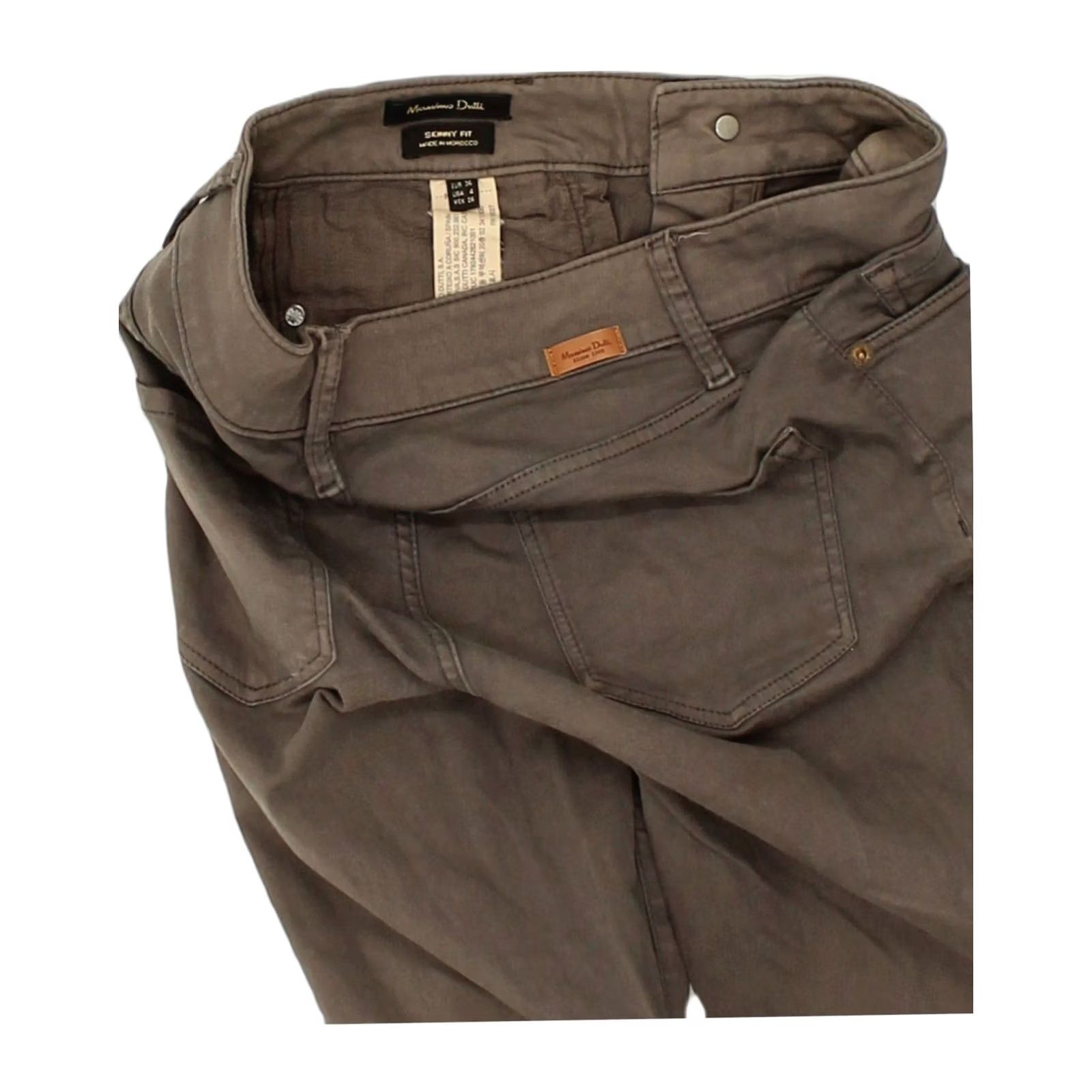 Massimo Dutti MASSIMO DUTTI Womens Skinny Jeans Grey Cotton Small US 4 W28 L30 Size 28" / US 6 / IT 42 - 3 Thumbnail