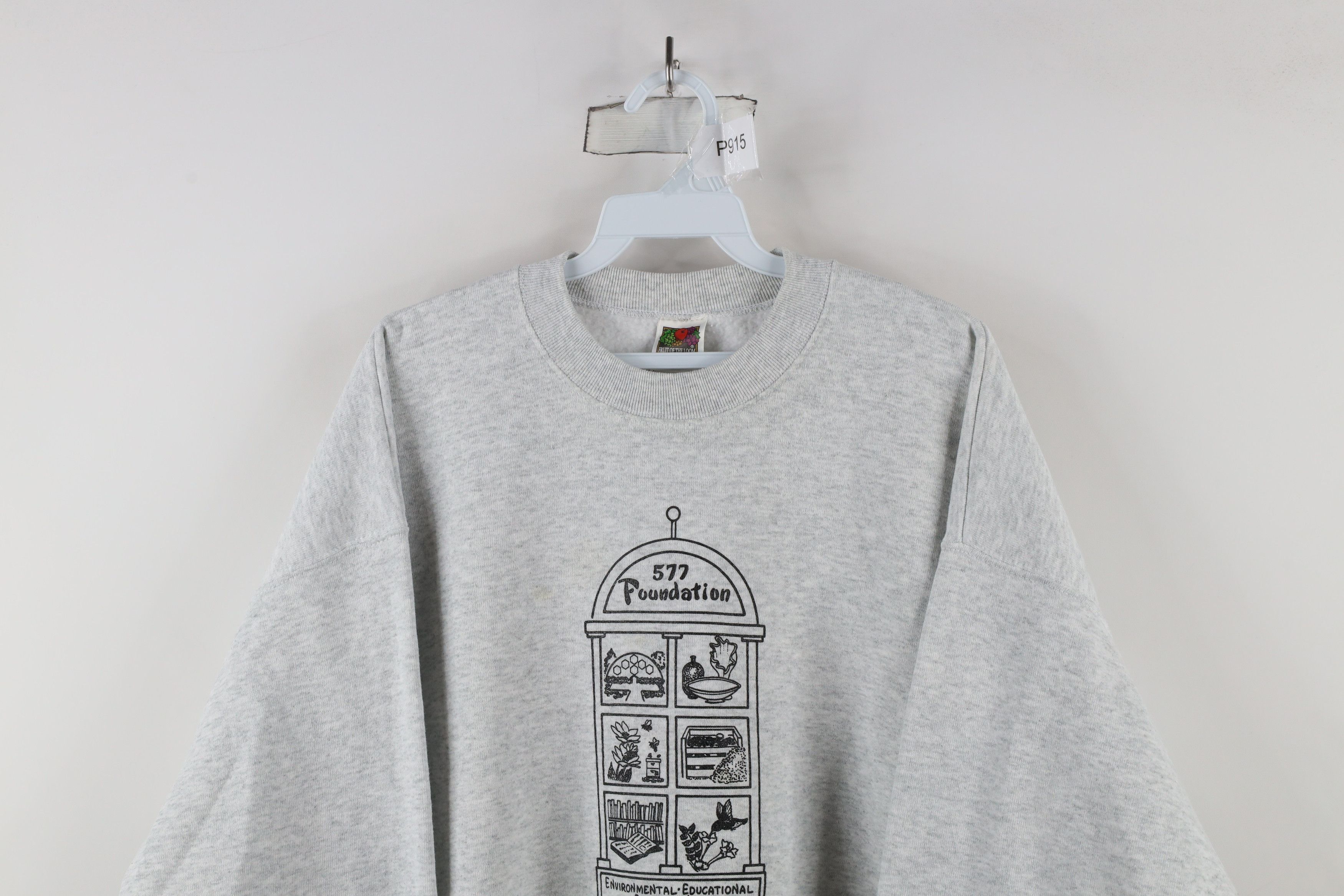 Vintage Vintage 90s Nature Center Crewneck Sweatshirt Heather Gray Size US XL / EU 56 / 4 - 2 Thumbnail