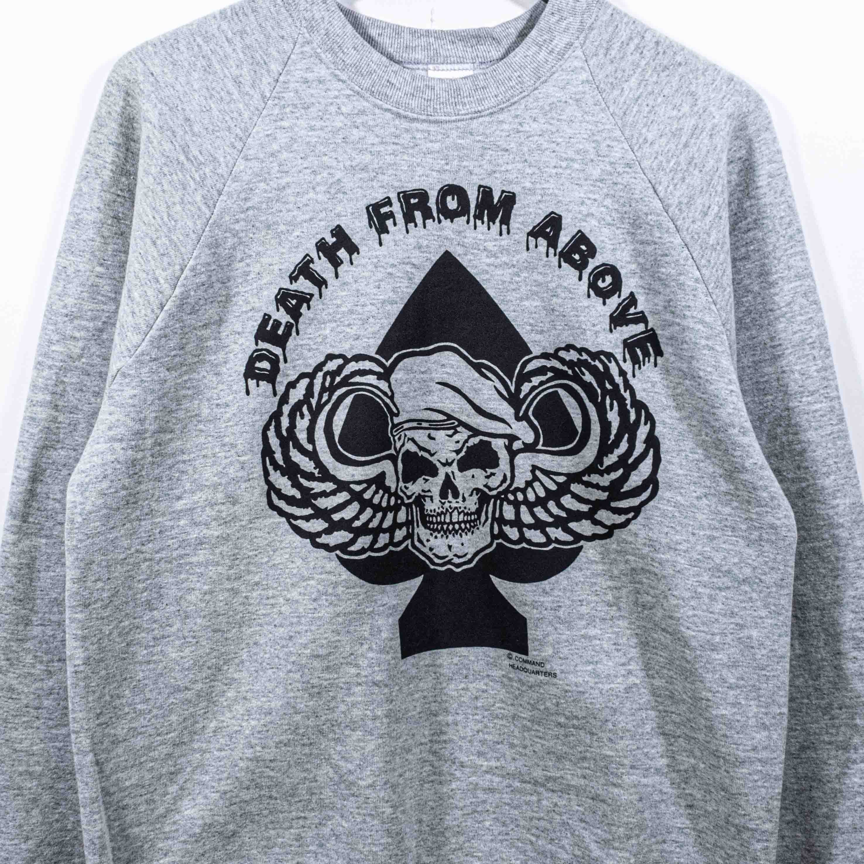 Vintage Airborne Death from Above Military Sweatshirt Command Size US L / EU 52-54 / 3 - 3 Thumbnail