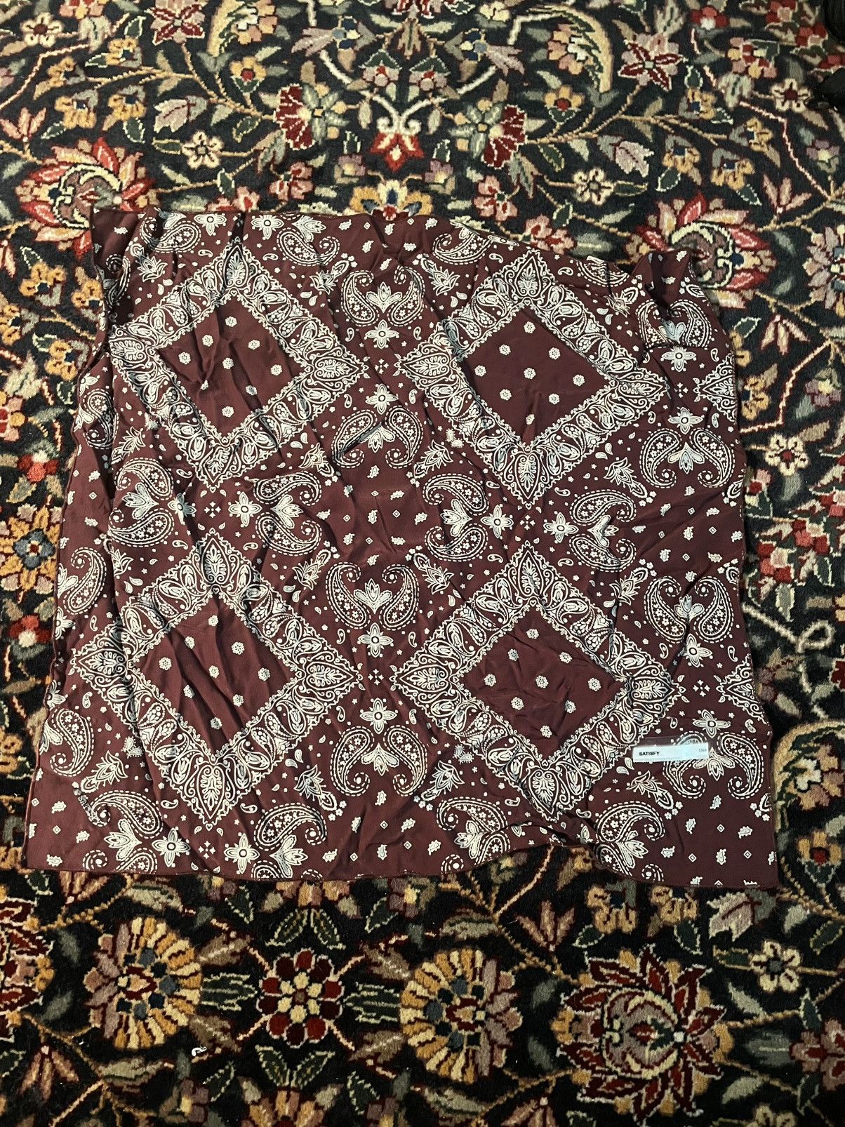 Satisfy Satisfy Running - Red Paisley Softcell Bandana Size ONE SIZE - 1 Thumbnail