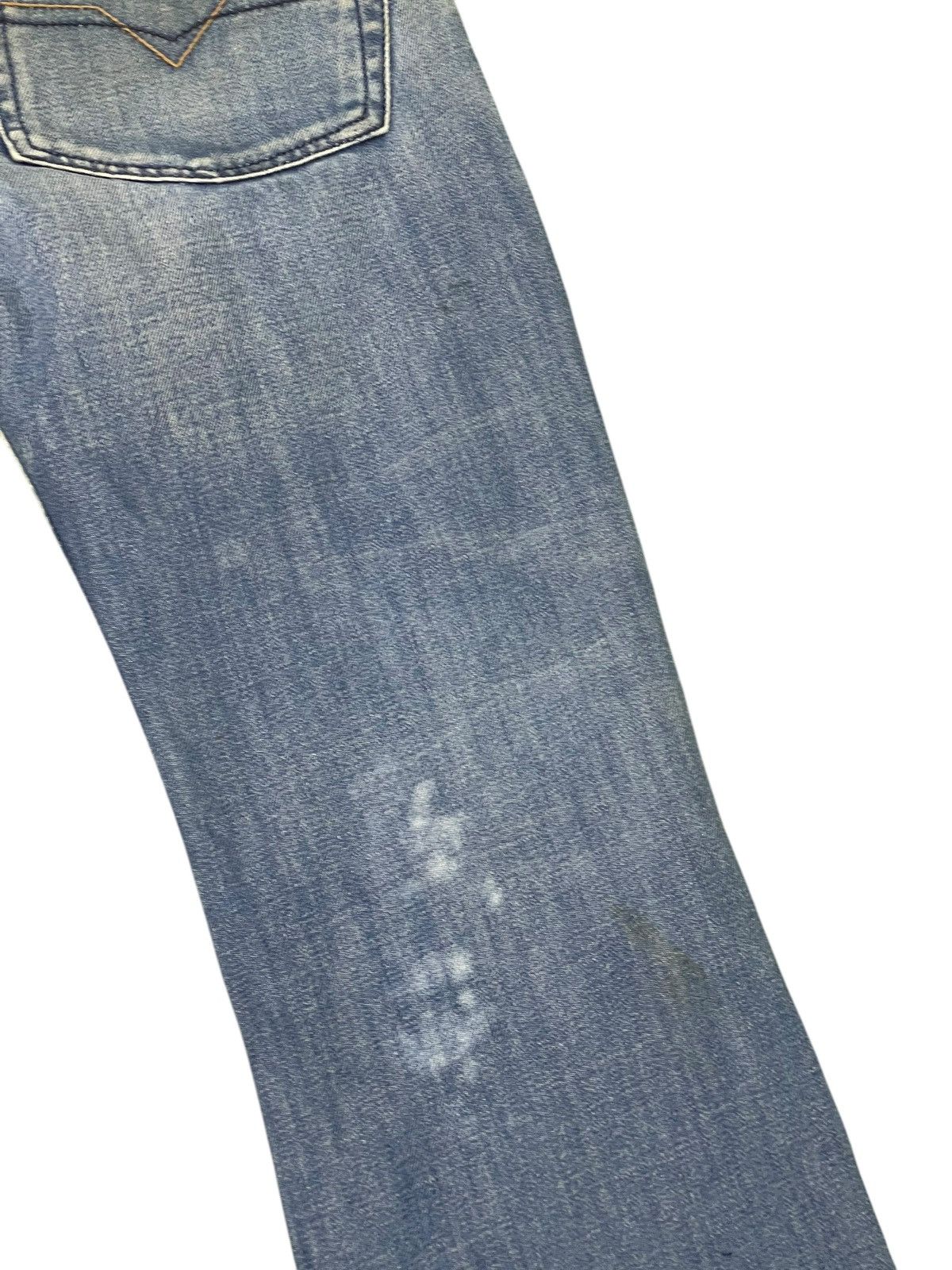 Diesel Flare Jeans Y2K Diesel Industries Distress Boot Cut 1🟦0 Size US 31 - 18 Thumbnail