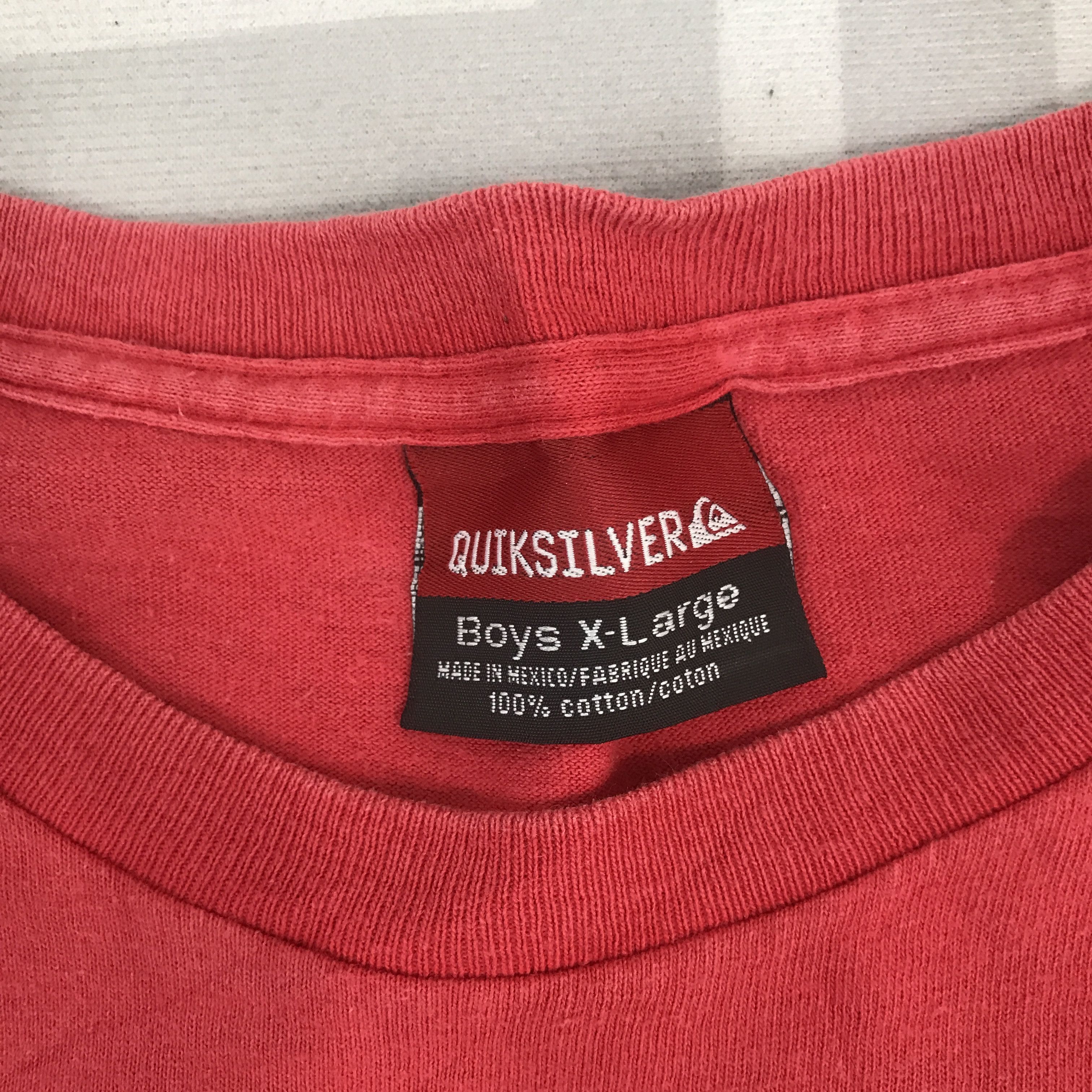 Quiksilver × Vintage Vintage Quiksilver Big Logo Red T-shirt Size US XL / EU 56 / 4 - 7 Thumbnail