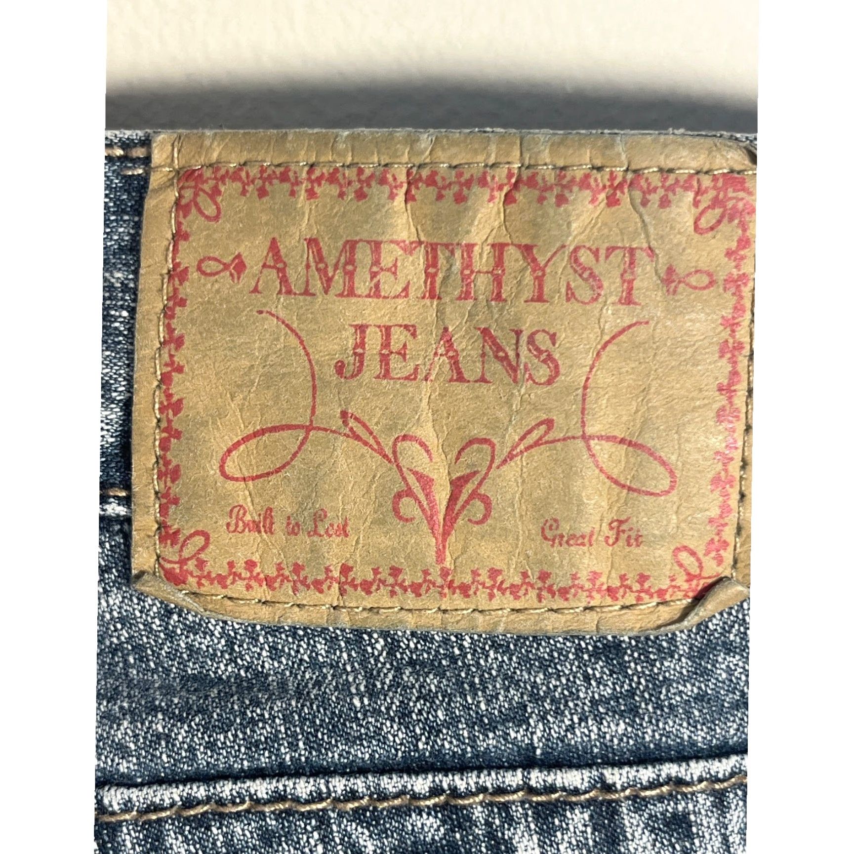 Denime Amethyst Jeans Womens 7 Blue Denim Straight Leg Slim Medium Wash Stretch Casual Size 24" / US 00 / IT 34 - 4 Thumbnail