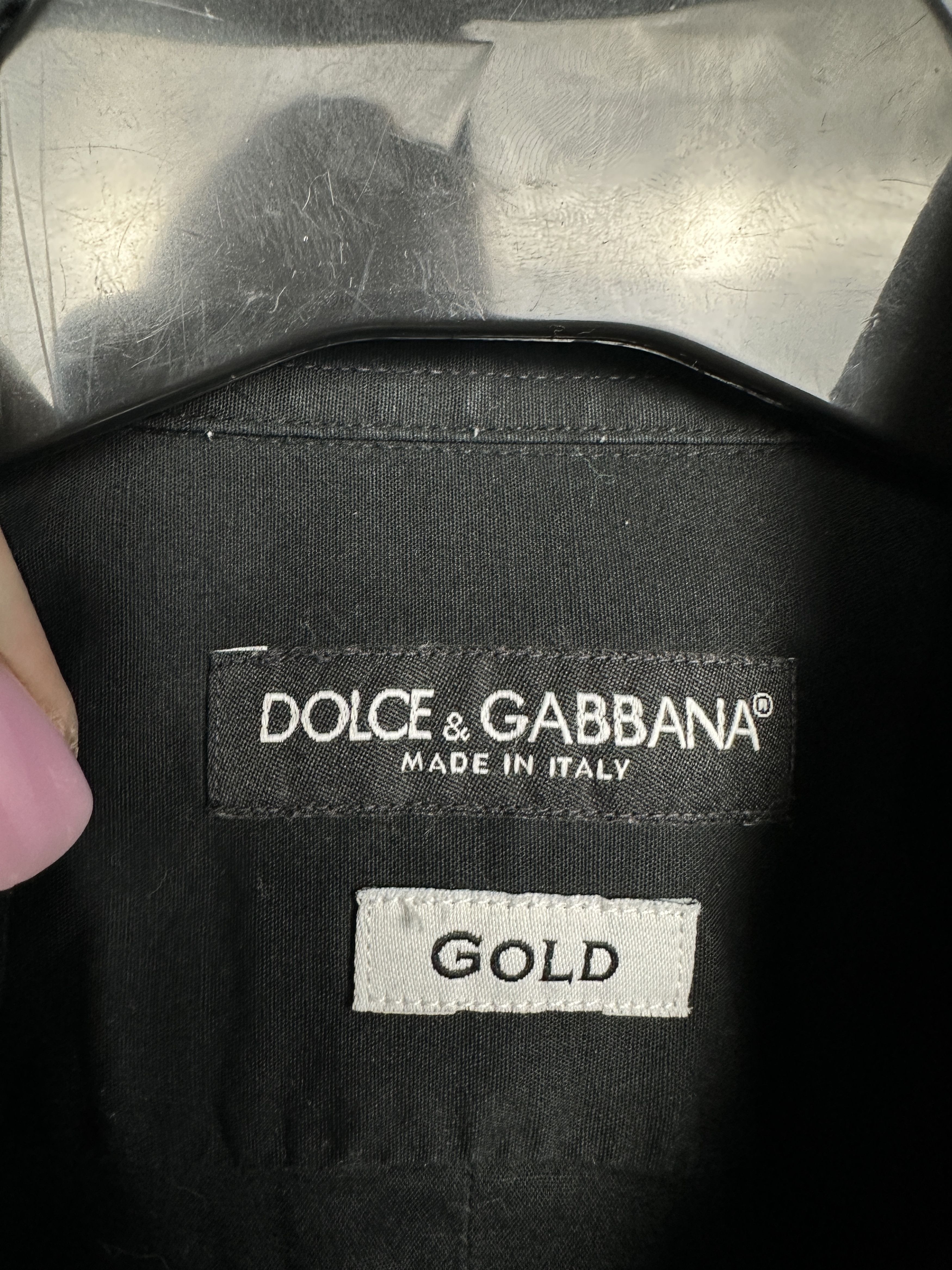 Dolce & Gabbana × Vintage Dolce & Gabbana Vintage Mens Long Sleeve Black Shirt Size US M / EU 48-50 / 2 - 5 Thumbnail