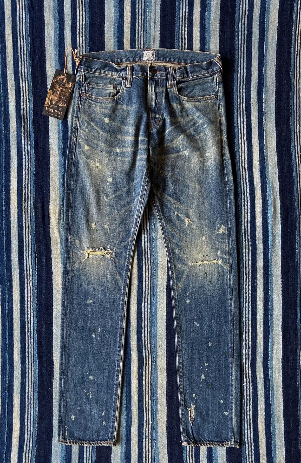 Prps Prps Noir Vintage Distressed Washed Jeans Size US 34 / EU 50 - 1 Thumbnail