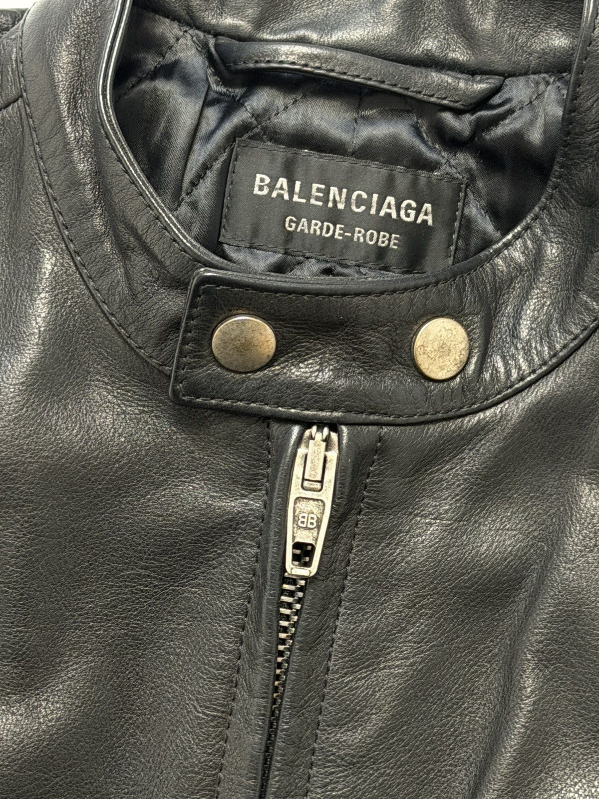 Balenciaga Balenciaga Racer Jacket Black Leather Size M / US 6-8 / IT 42-44 - 10 Thumbnail
