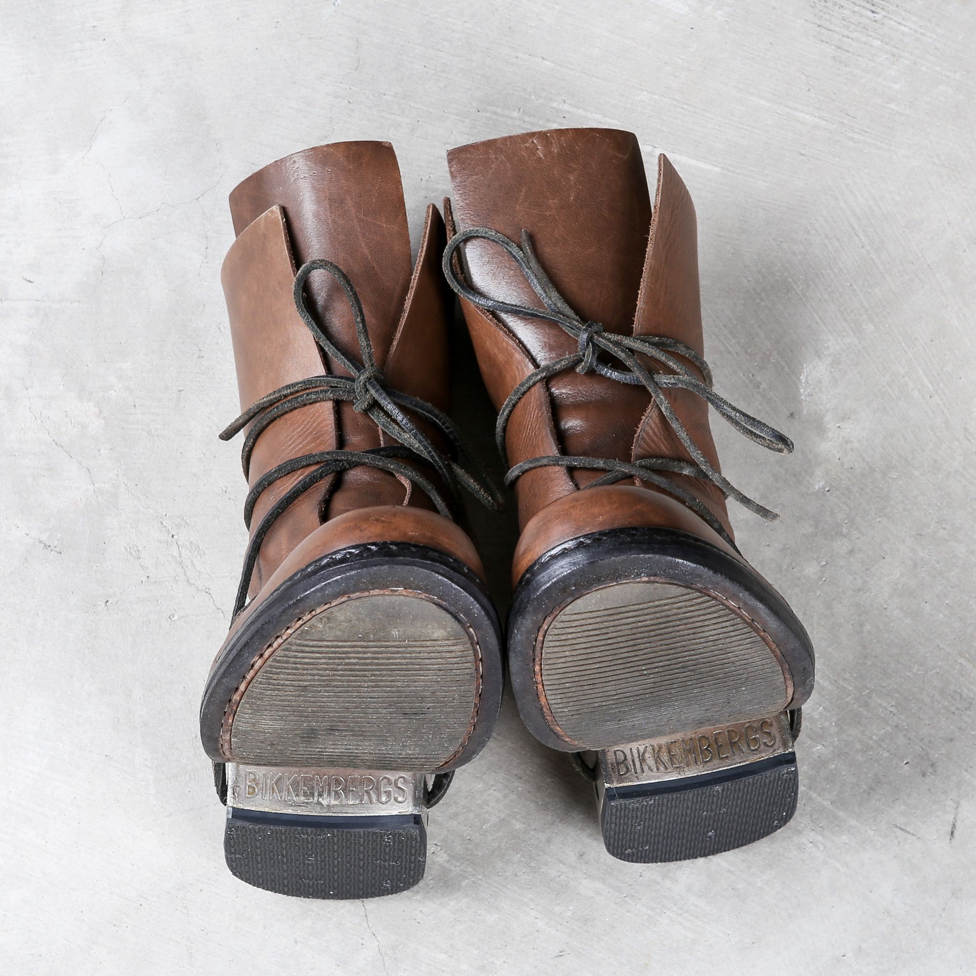 Dirk Bikkembergs Dirk Bikkembergs Brown Metal Lace Through Heel Boots Size 40 Size US 8 / EU 41 - 14 Thumbnail