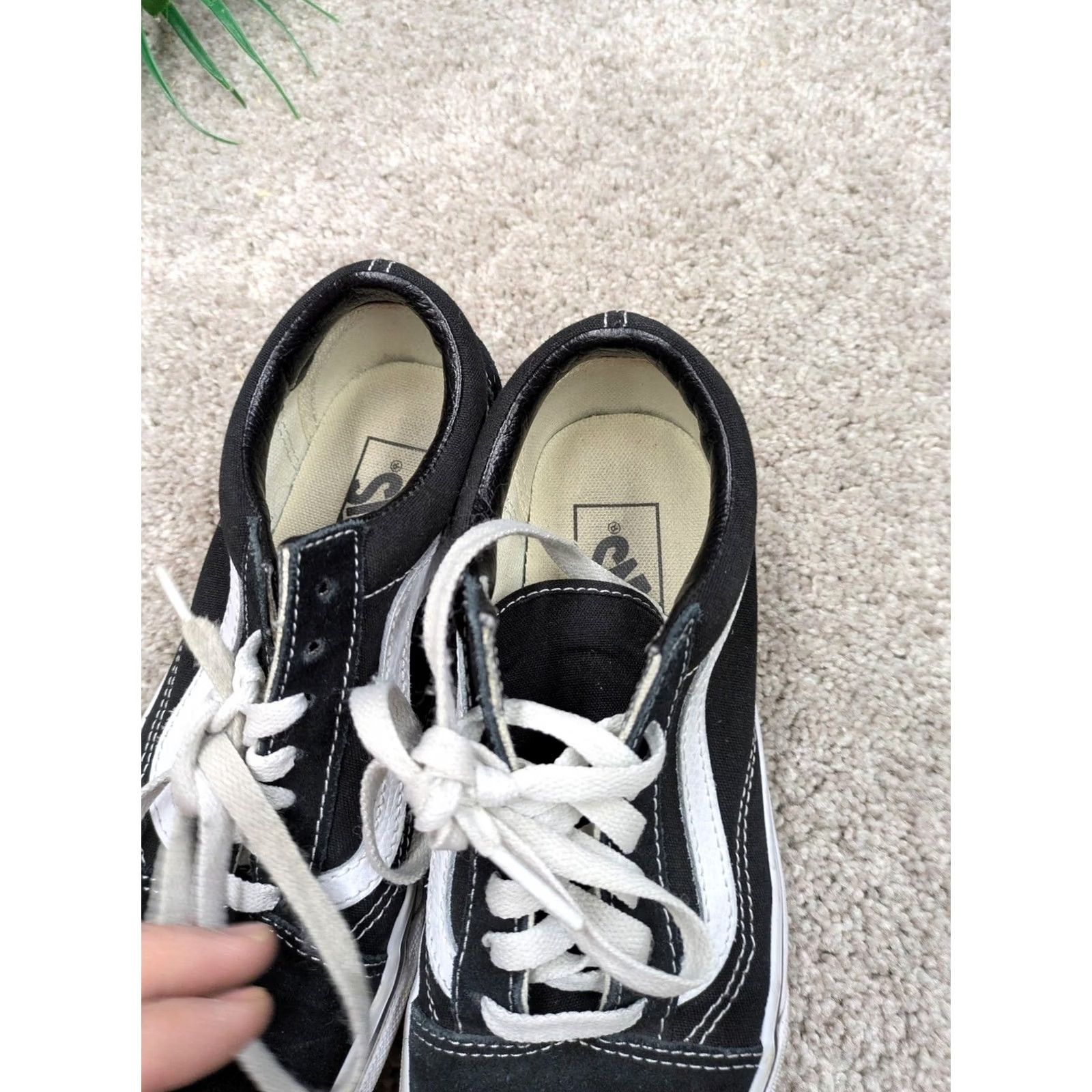 Vans VANS Old Skool Shoes Womens Size 6 Black White Low Top Skate Sneakers Size M / US 6-8 / IT 42-44 - 5 Thumbnail