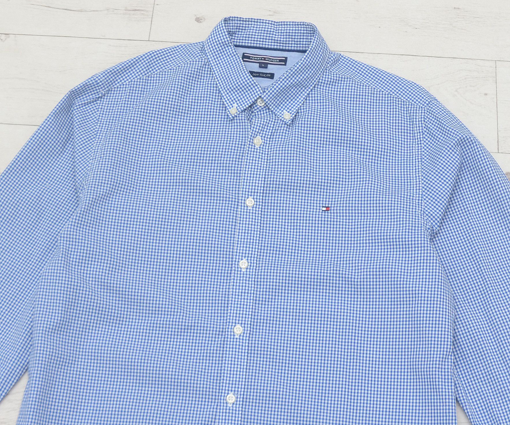 Tommy Hilfiger × Vintage Tommy Hilfiger long sleeved Check Shirt Blue Size US L / EU 52-54 / 3 - 3 Thumbnail