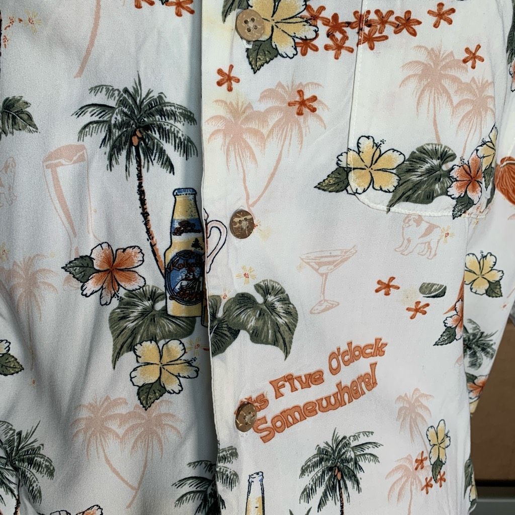 Big Dogs Vintage Y2K Big Dogs Top It’s Five O’Clock Somewhere Hawaiia Size US XL / EU 56 / 4 - 5 Thumbnail