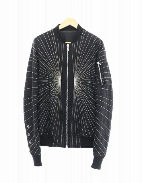 image of Rick Owens Radiation Bomber Jacket in Black, Men's (Size Small)