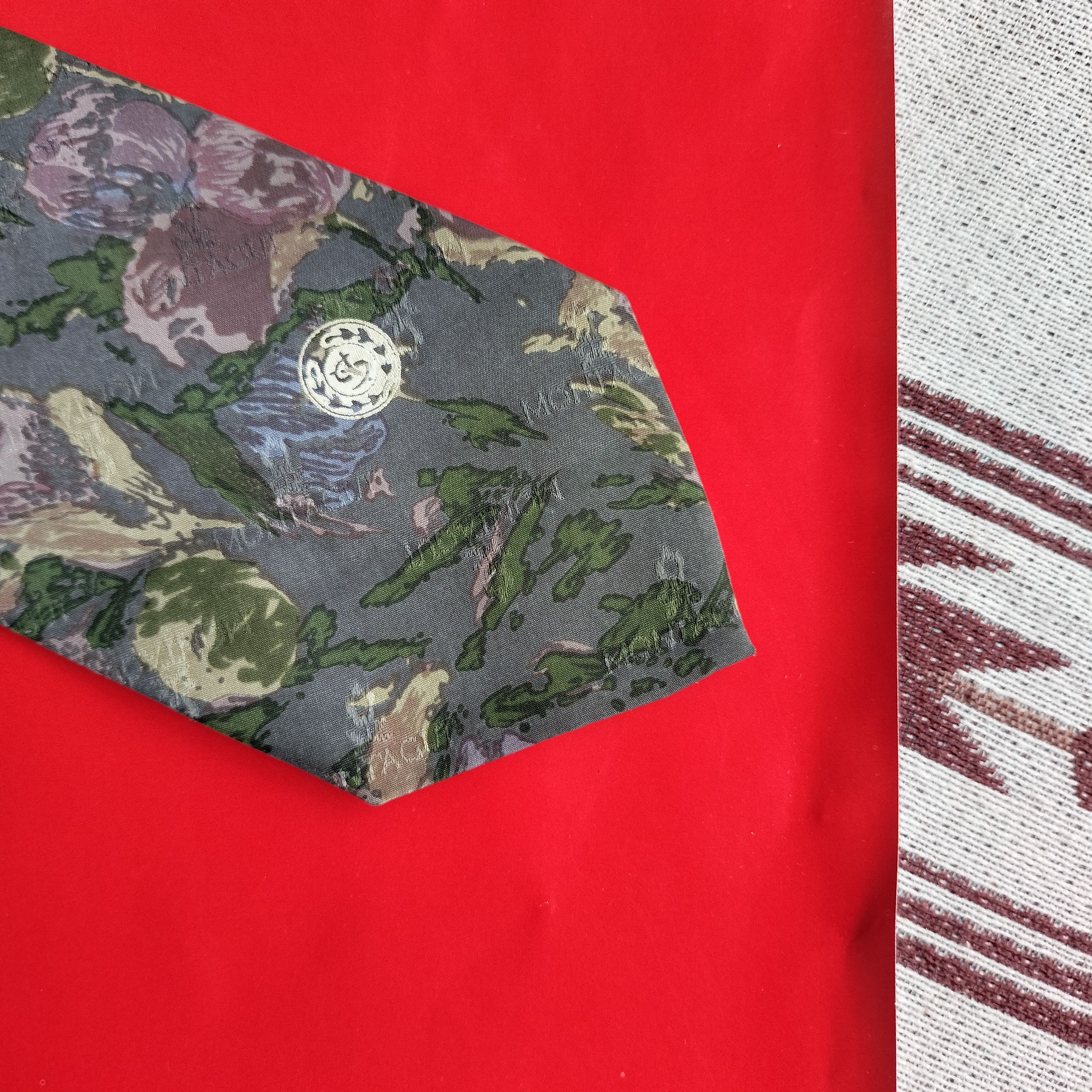 Montagut Vintage Montagut paris floral silk tie Size ONE SIZE - 4 Thumbnail