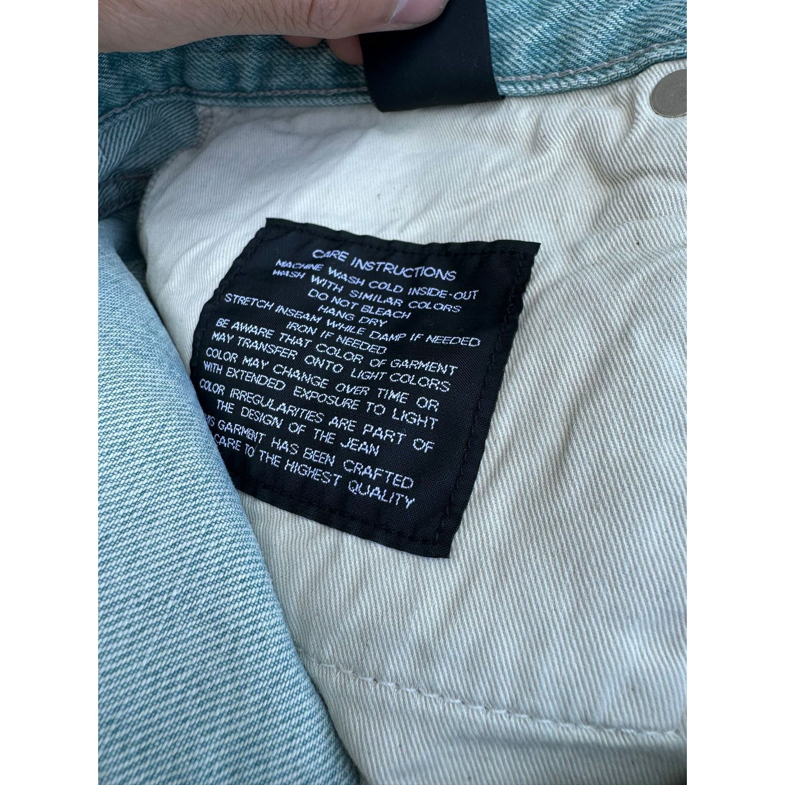 o1rshd1 Slim Fit Denim in Jade Blue