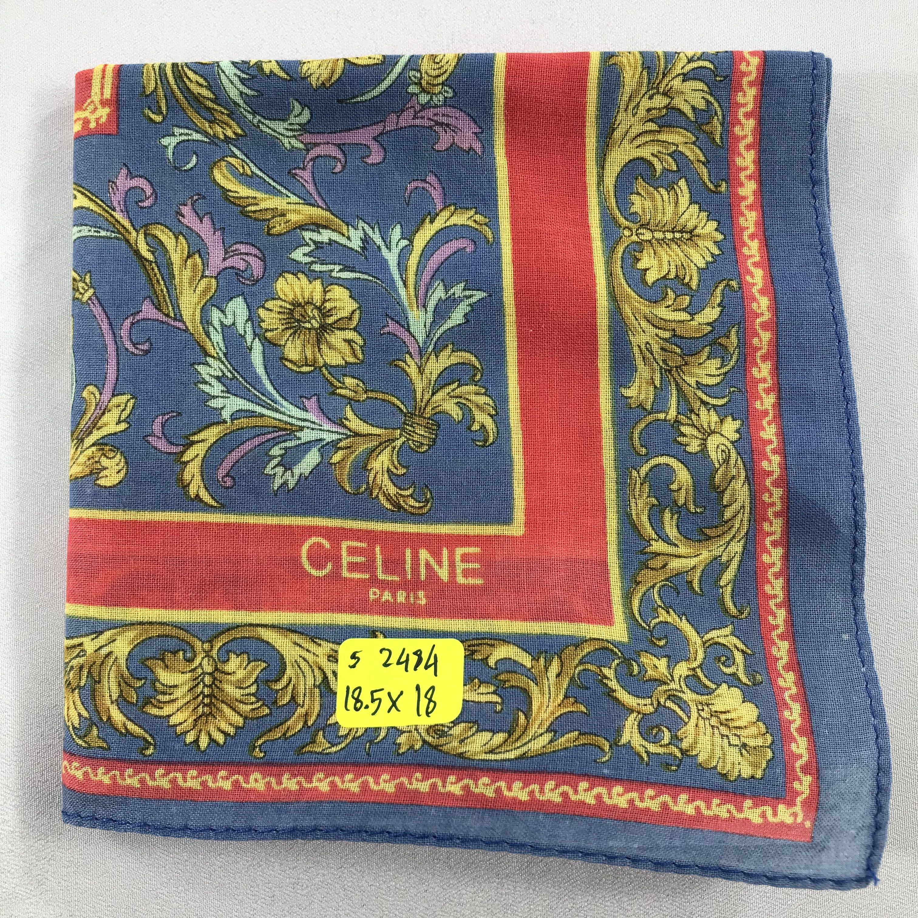Celine × Vintage Celine Bandana / Handkerchief / Neckerchief - S2484 Size ONE SIZE - 6 Thumbnail