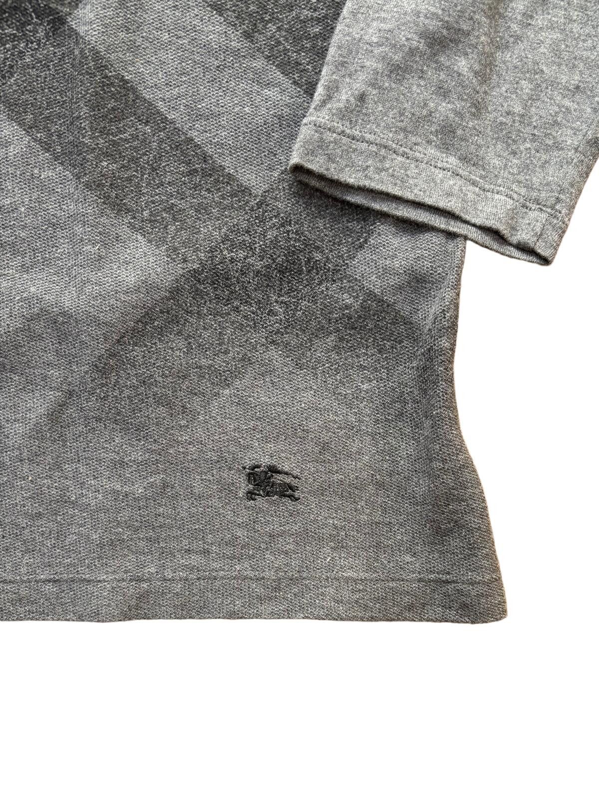 Burberry Burberry Black Label Check 7/8 Sleeve Top Grey Small Size US S / EU 44-46 / 1 - 3 Thumbnail