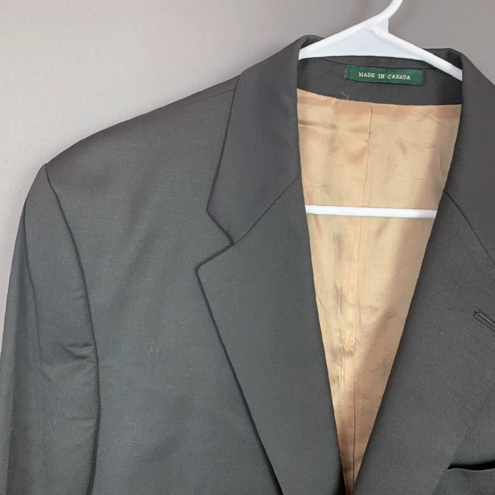 Ralph Lauren Lauren Ralph Lauren Dark Gray Cashmere Wool Blazer Suit Sport Coat 42L Men Long Jacket Coat 42 Gray 92% Wool 8% Cashmere Vintage? Size 42R - 2 Thumbnail