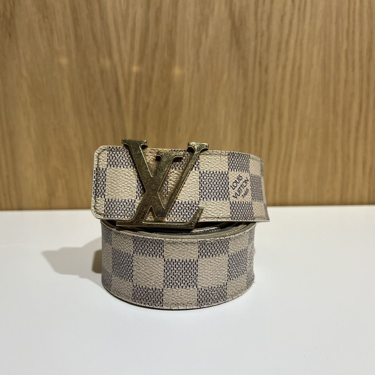 Louis Vuitton 🔹Louis Vuitton Azur Leather Belt Size 36 - 1 Thumbnail