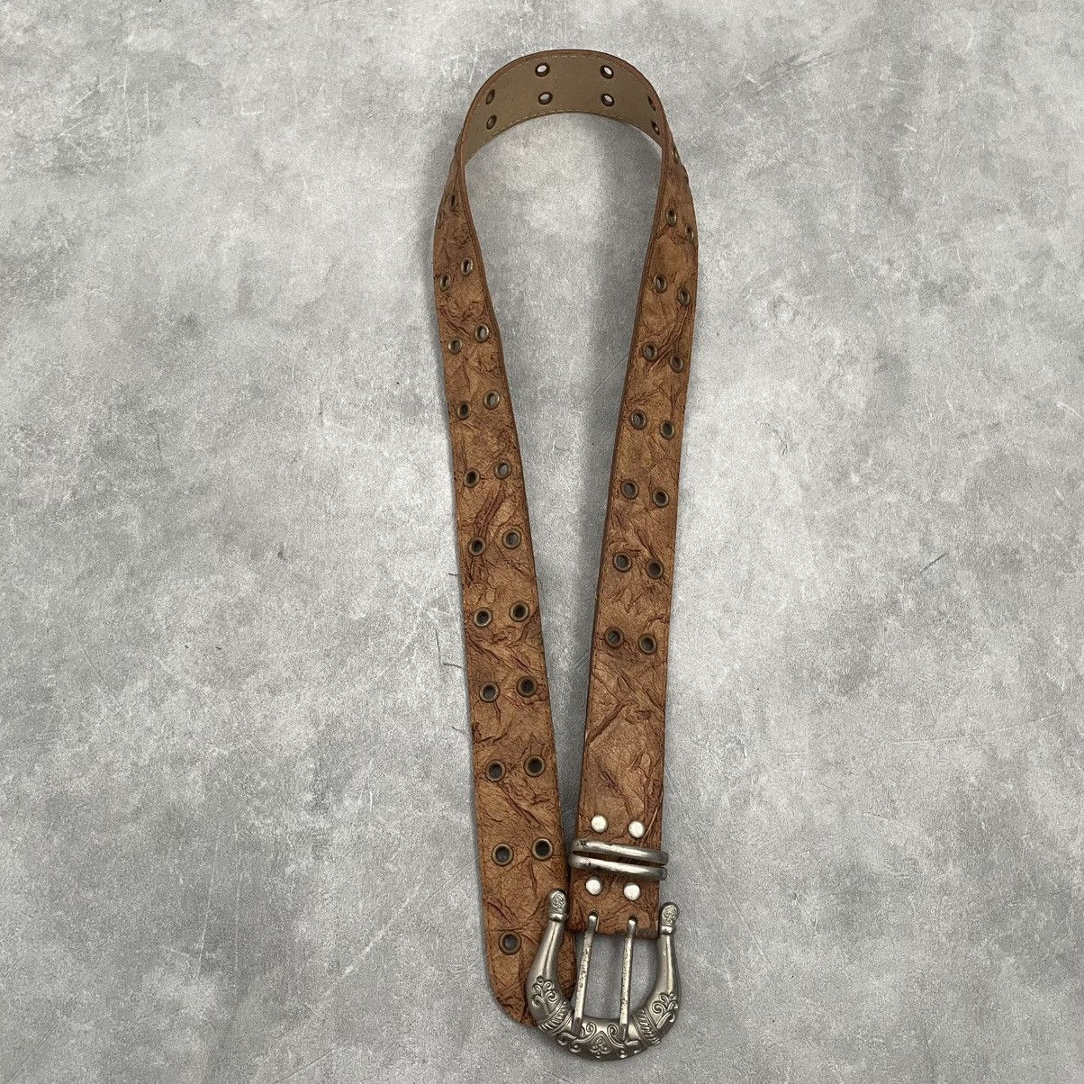If Six Was Nine Double prong punk belt Size ONE SIZE - 1 Thumbnail