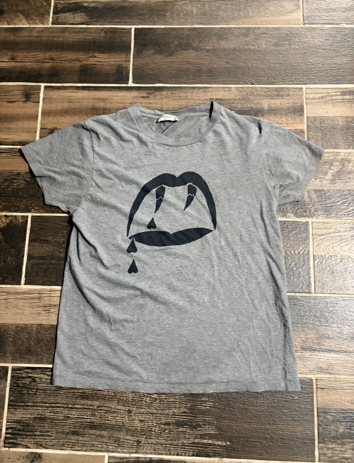 Saint Laurent Paris Saint Laurent “luster” Tee Size US S / EU 44-46 / 1 - 2 Thumbnail