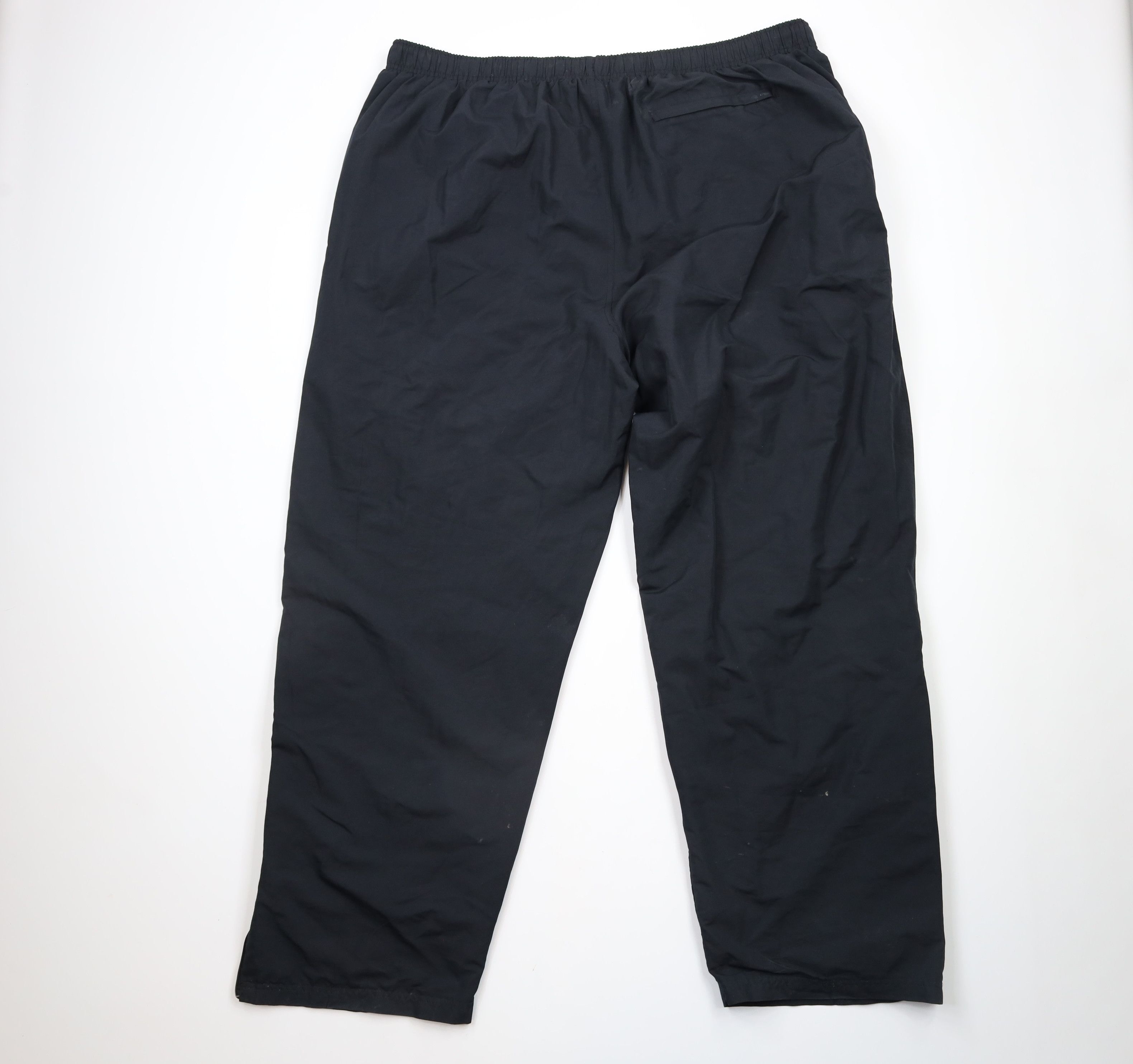 Reebok × Vintage Vintage 90s Reebok Lined Classic Logo Wide Leg Pants Black Size US 42 / EU 58 - 9 Thumbnail