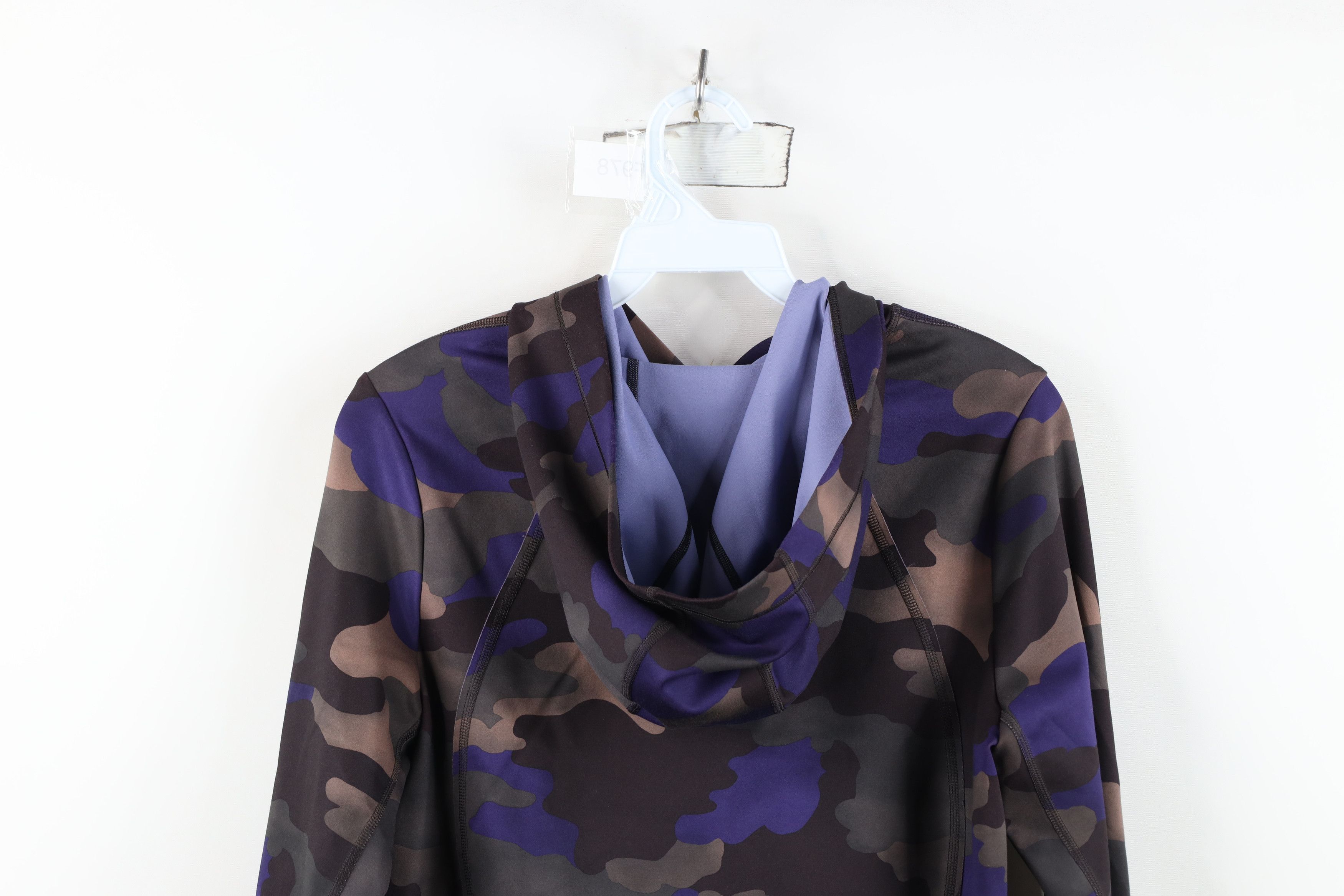 Athleta Athleta Camouflage The Pinnacle Crop Cropped Hoodie Yoga Gym Size XS / US 0-2 / IT 36-38 - 13 Thumbnail