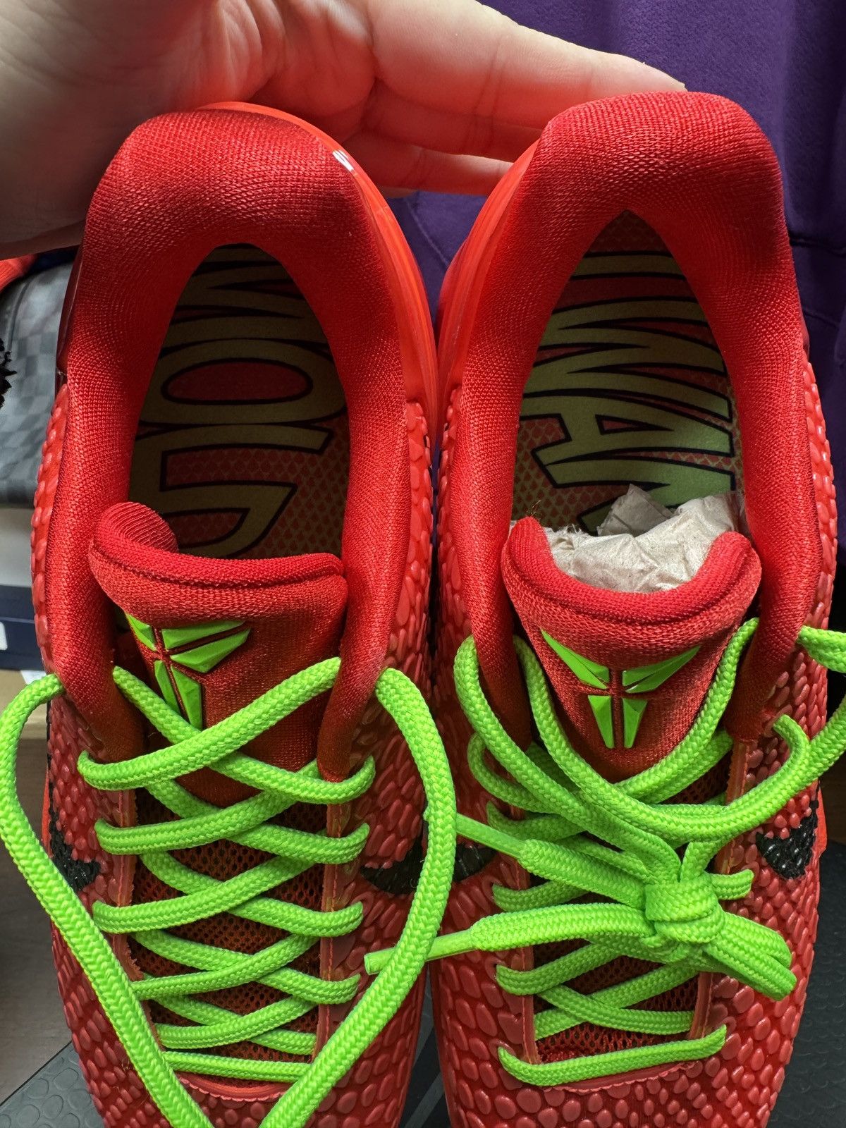 Nike Kobe VI Protro Reverse Grinch Size US 9.5 / EU 42-43 - 8 Thumbnail