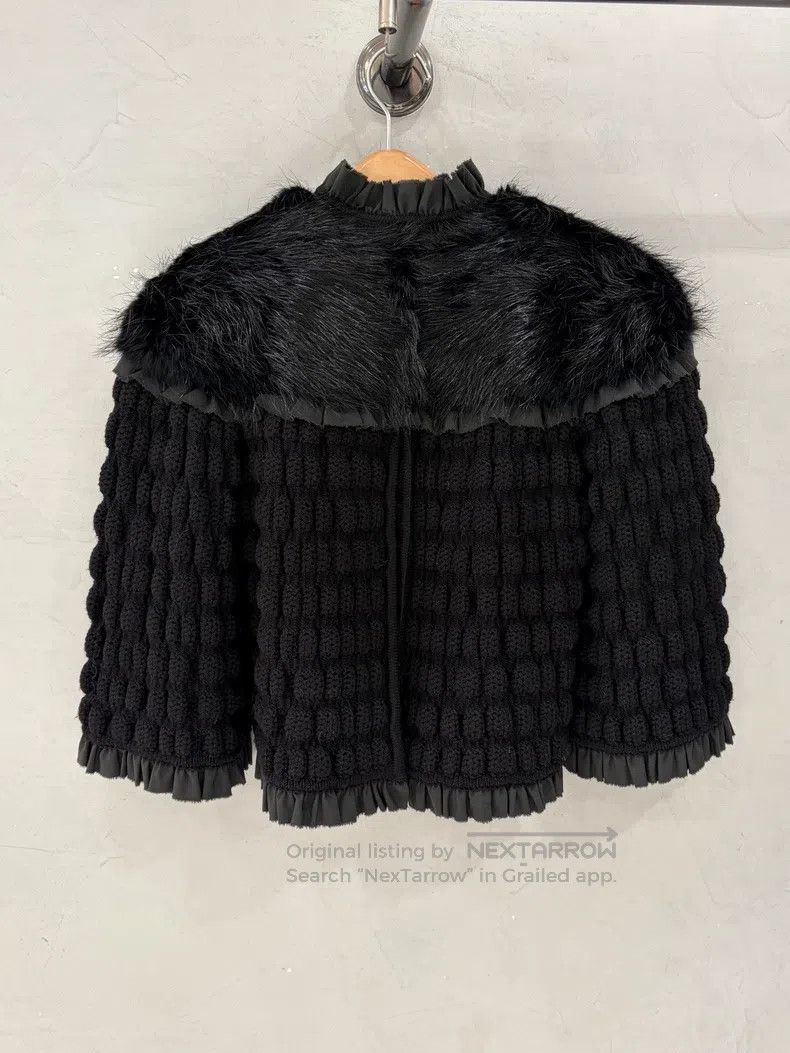 Fendi Fendi Wool and Mink Fur Short Cloak Size XS / US 0-2 / IT 36-38 - 3 Thumbnail