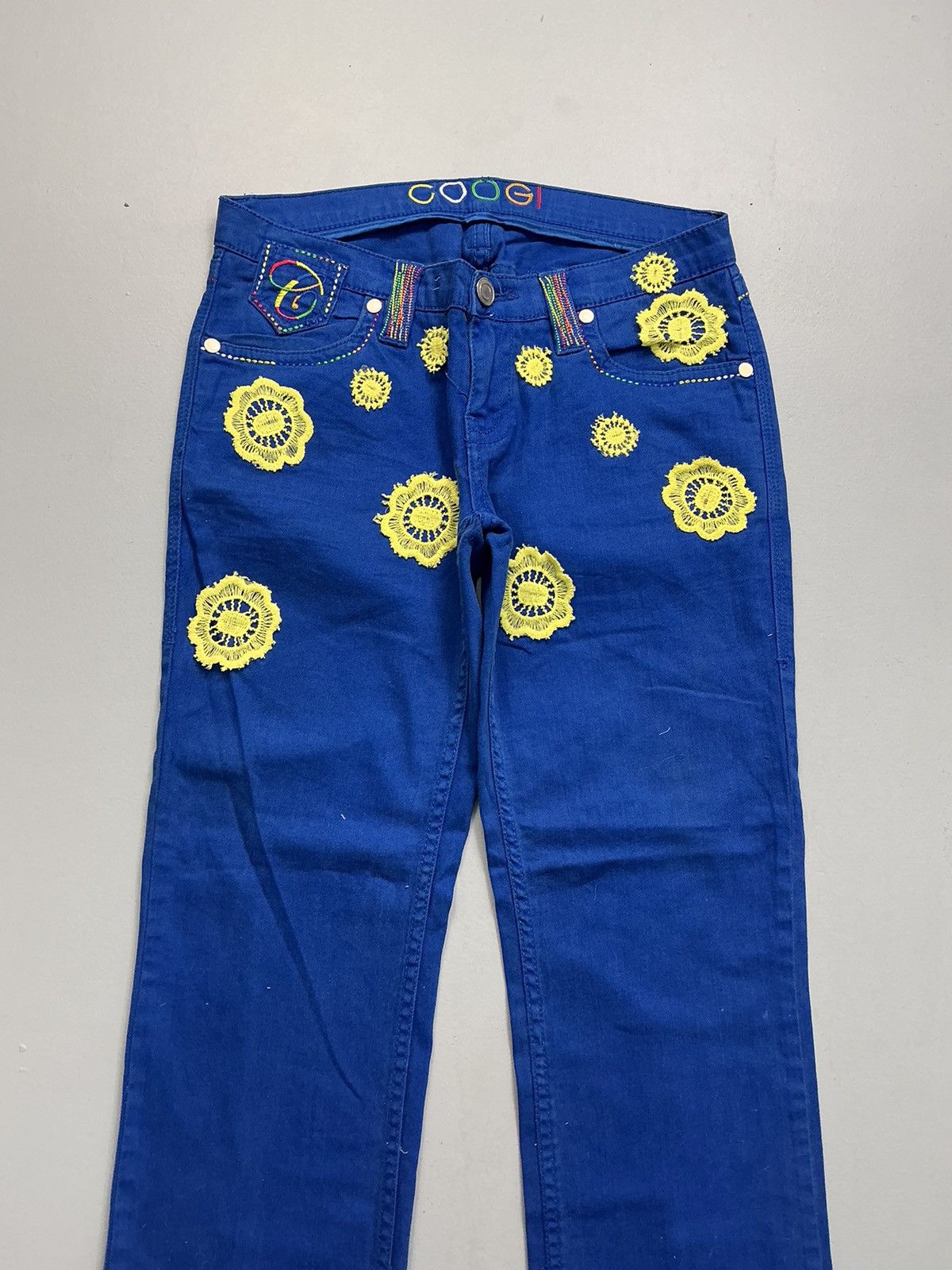Designer Vintage Y2K crazy embroidered denim Size US 34 / EU 50 - 4 Thumbnail