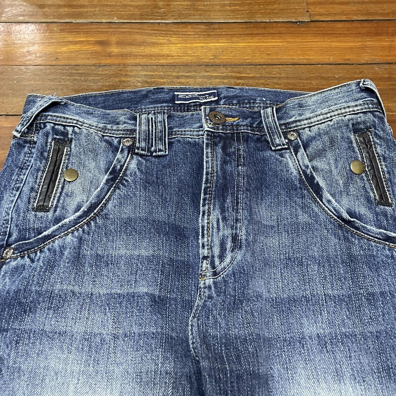 14th Addiction × Japanese Brand Rare Design Vintage Japanese Brand Villand Jeans 2000s Size US 31 - 3 Thumbnail