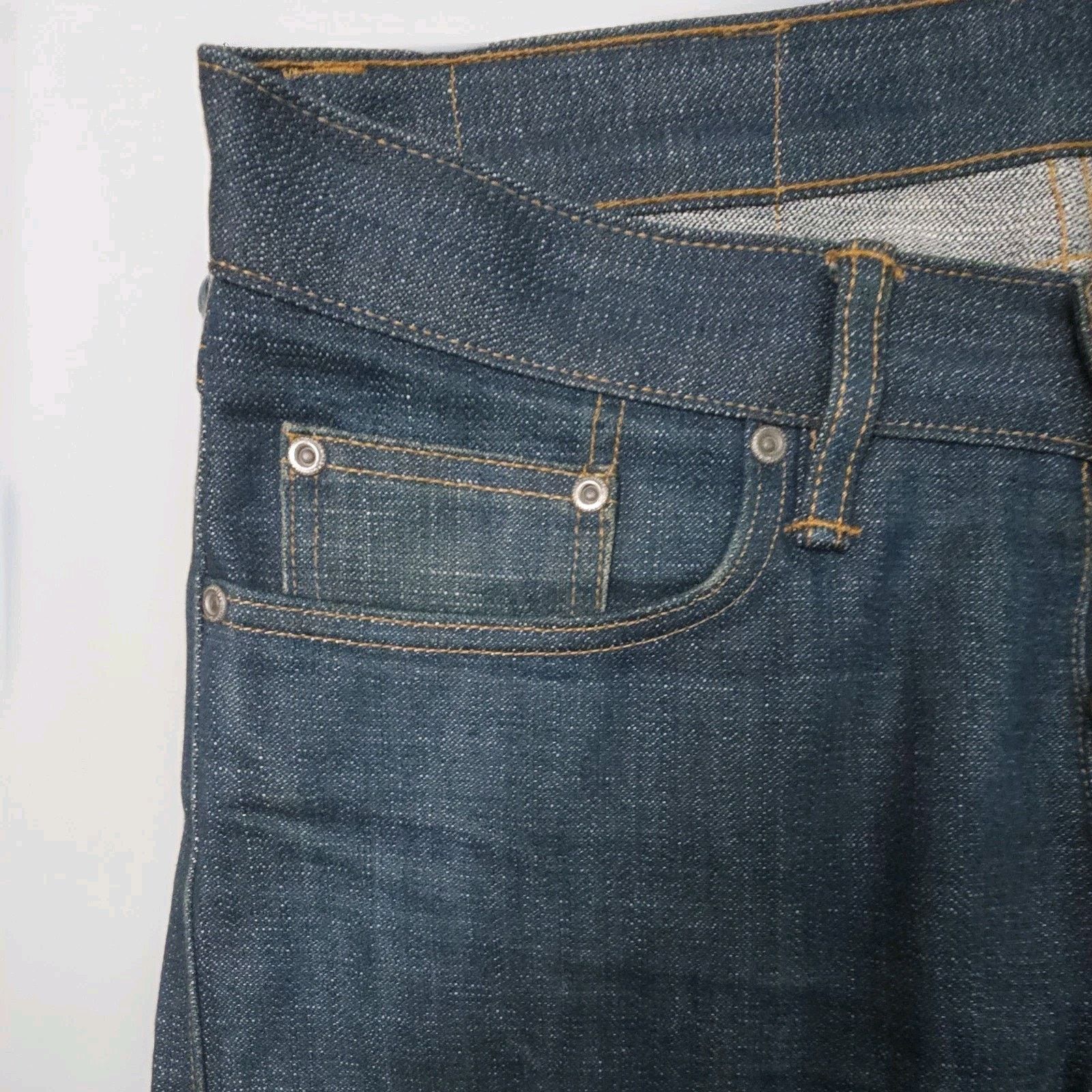 Gustin GUSTIN California Skinny Selvedge Indigo Denim Jeans 32×28 Size US 32 / EU 48 - 4 Thumbnail