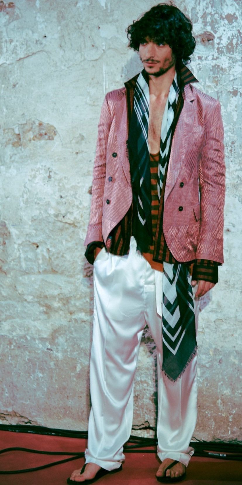 Haider Ackermann SS15 rare press sample striped longsleeve Size US S / EU 44-46 / 1 - 2 Thumbnail