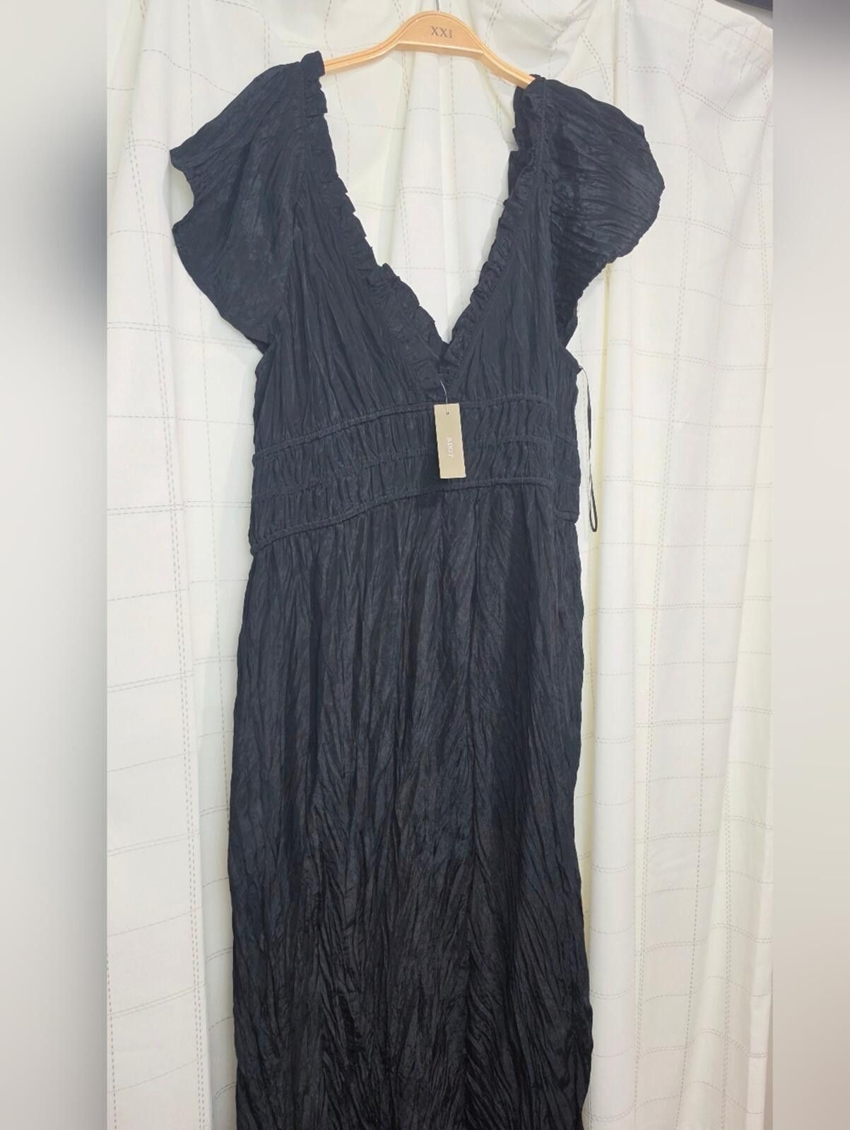 J.Crew J Crew Palermo dress in viscose-blend crinkle Size XL / US 12-14 / IT 48-50 - 2 Thumbnail