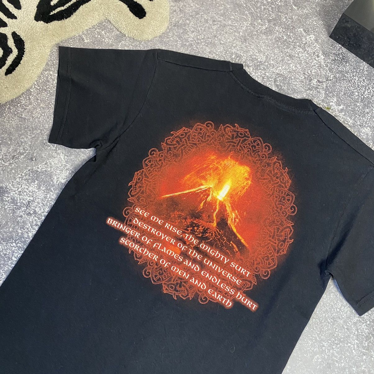 Band Tees Vintage Amon Amarth Overprinted graphic logo rock band tee Size US S / EU 44-46 / 1 - 10 Thumbnail