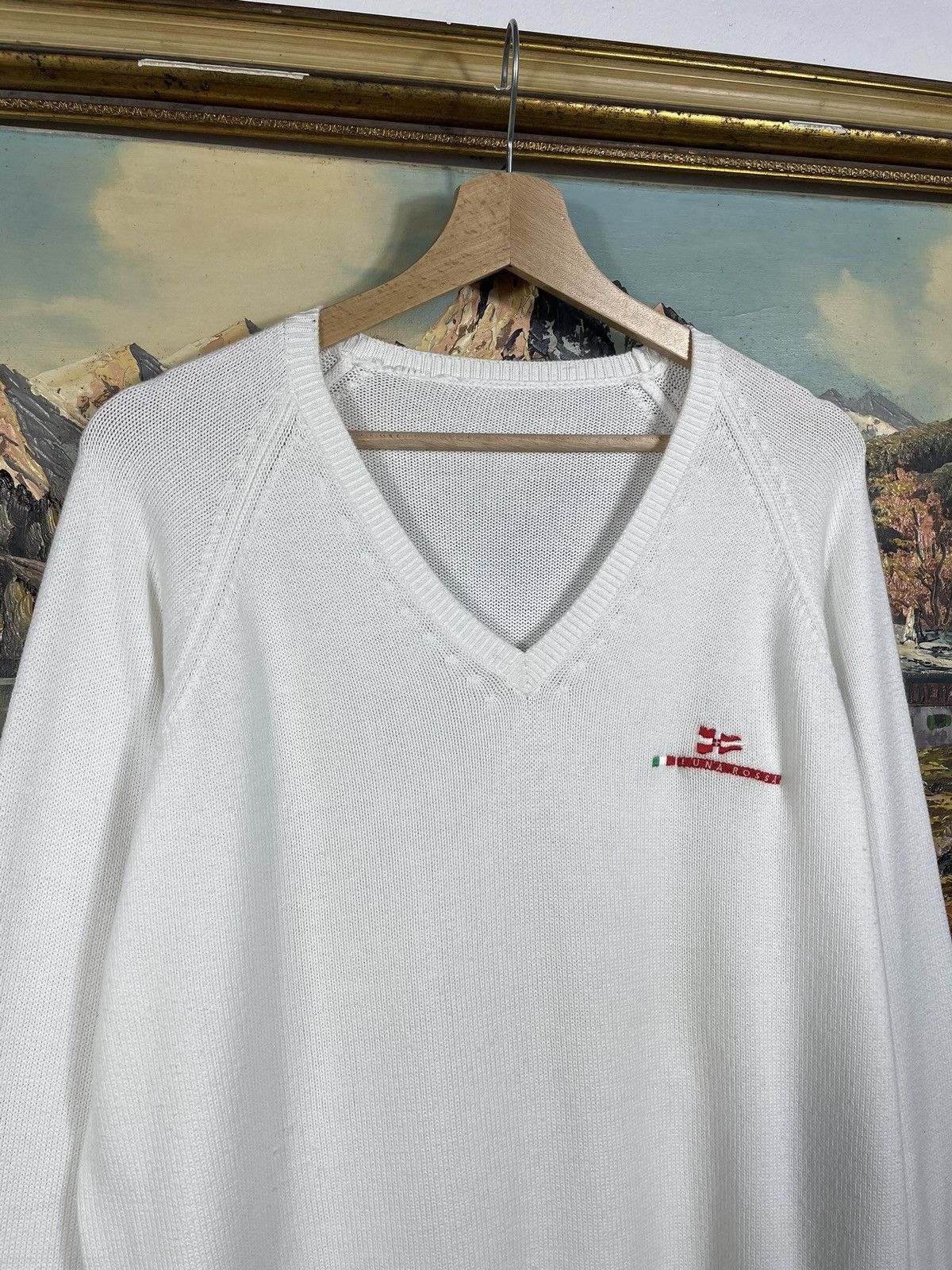 Prada × Vintage Prada Luna Rossa Knitwear Pull Jumper Sweatshirt Luxury Size US M / EU 48-50 / 2 - 4 Thumbnail
