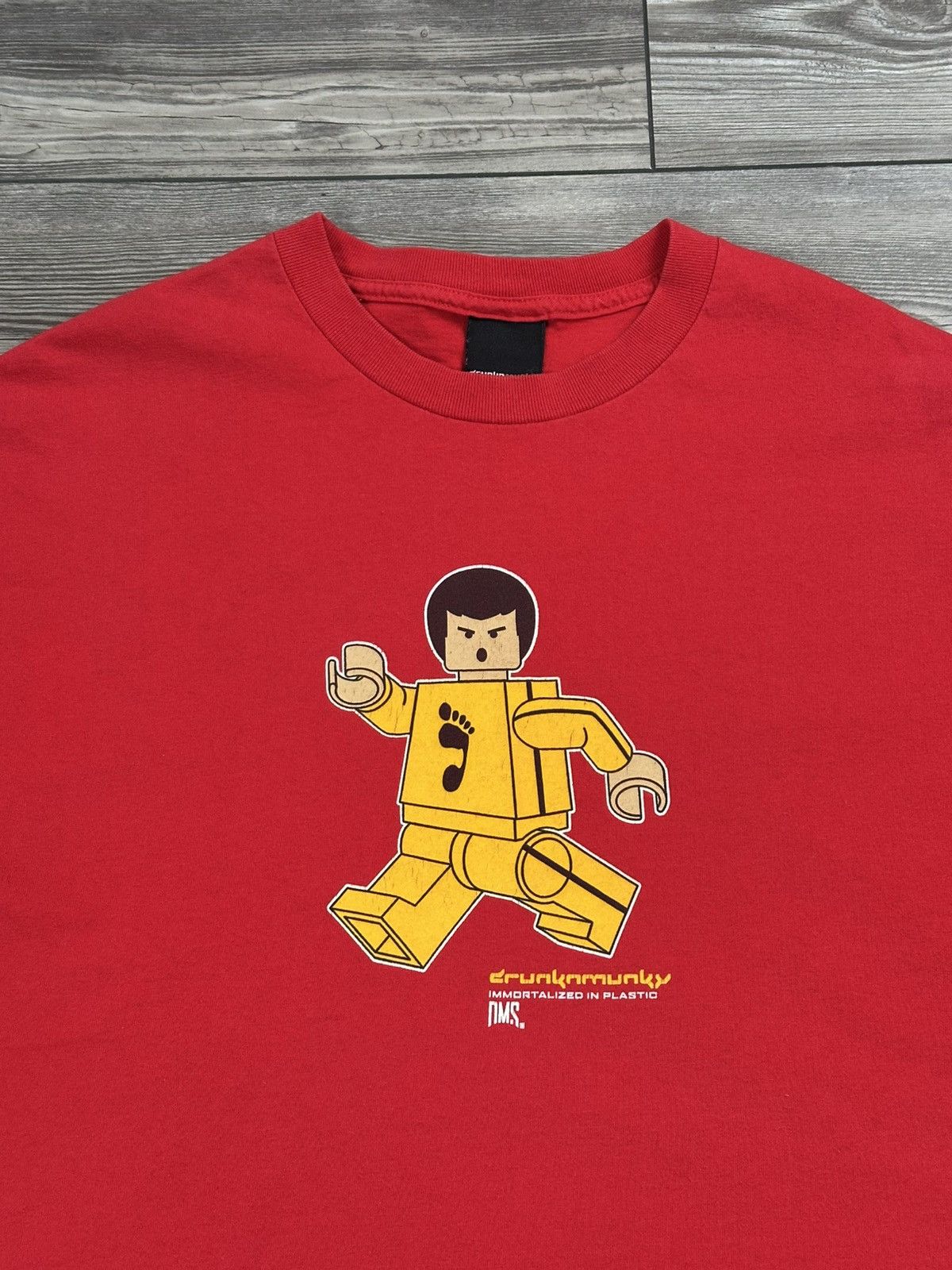DrunknMunky Rare Vintage Y2K Drunknmunky Bruce Lee Lego T Shirt Size US XL / EU 56 / 4 - 3 Thumbnail