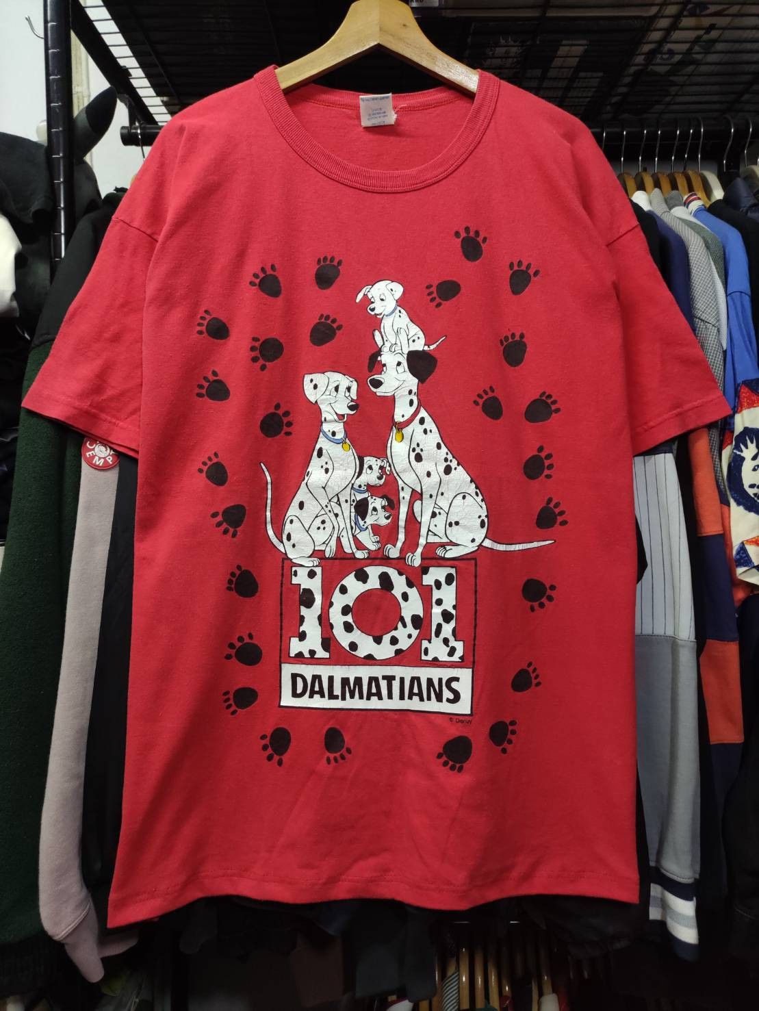 Disney Vtg 90's 101 Dalmatians Movie Promo T-Shirt Size US XL / EU 56 / 4 - 2 Thumbnail