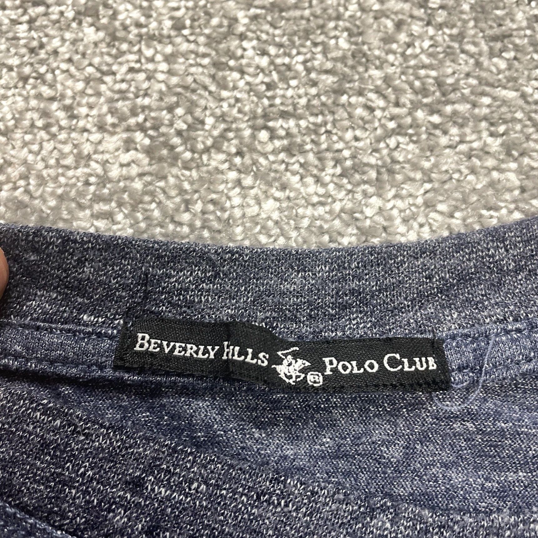 Beverly Hills Polo Club Beverly Hills Polo Club Men's Long Sleeve T-Shirt Blue Cotton Crew Neck Large Size US L / EU 52-54 / 3 - 2 Thumbnail