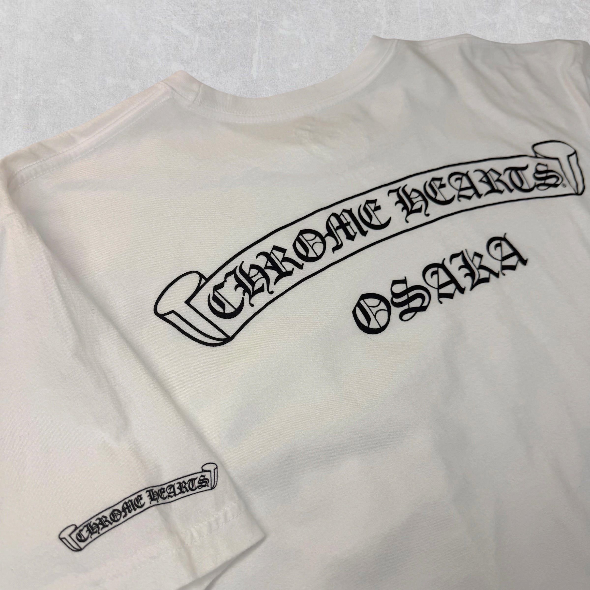 Chrome Hearts Chrome Hearts Osaka Scroll Logo Tee White XL Size US XL / EU 56 / 4 - 4 Thumbnail